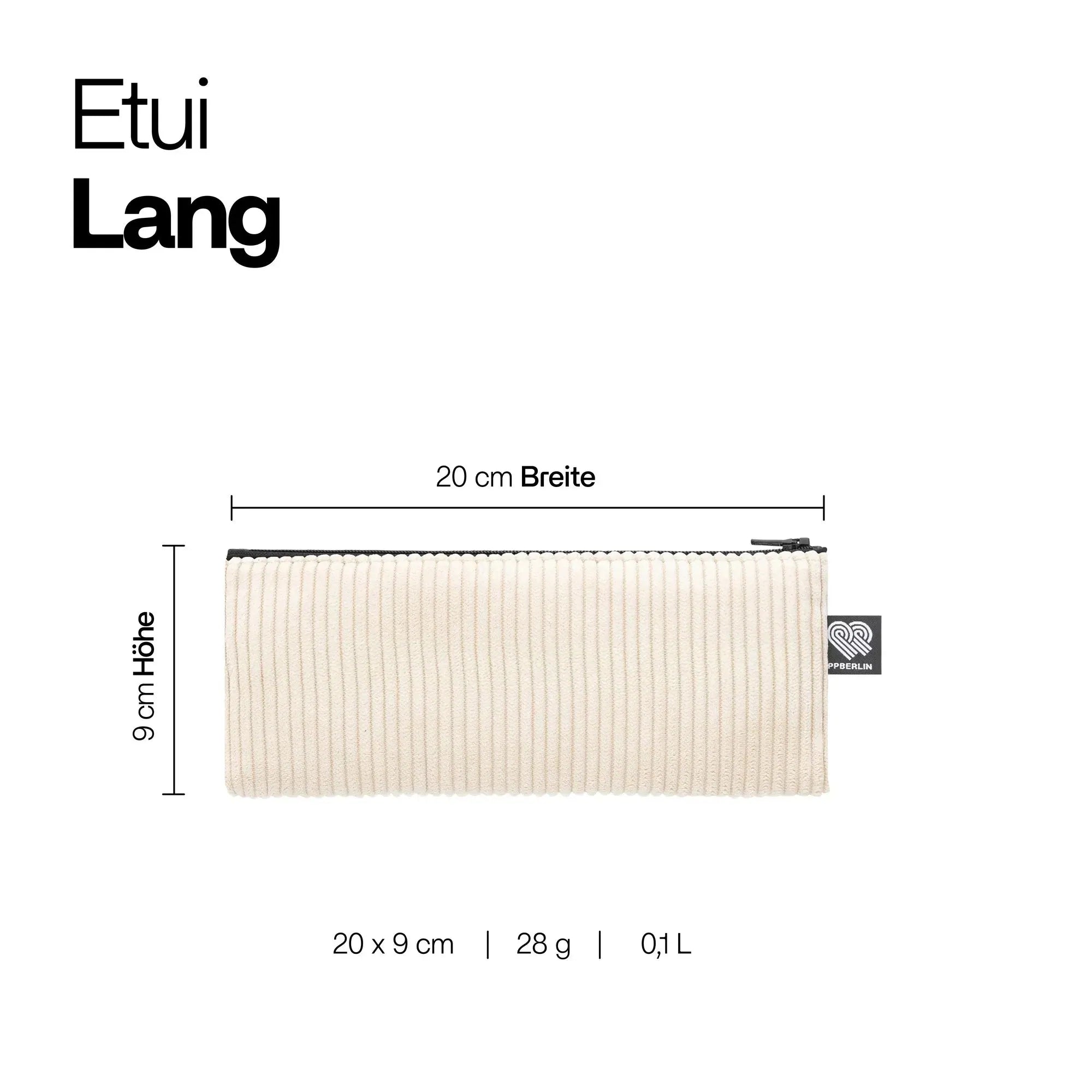 Technische Zeichnung Etui Lang