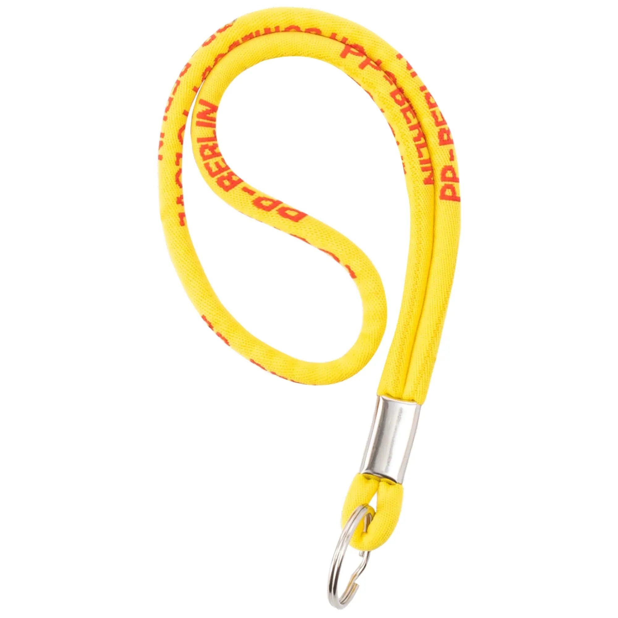 PP-Berlin Lanyard / kurzes Schlüsselband Gelb Rückansicht (1) #farbe_Gelb