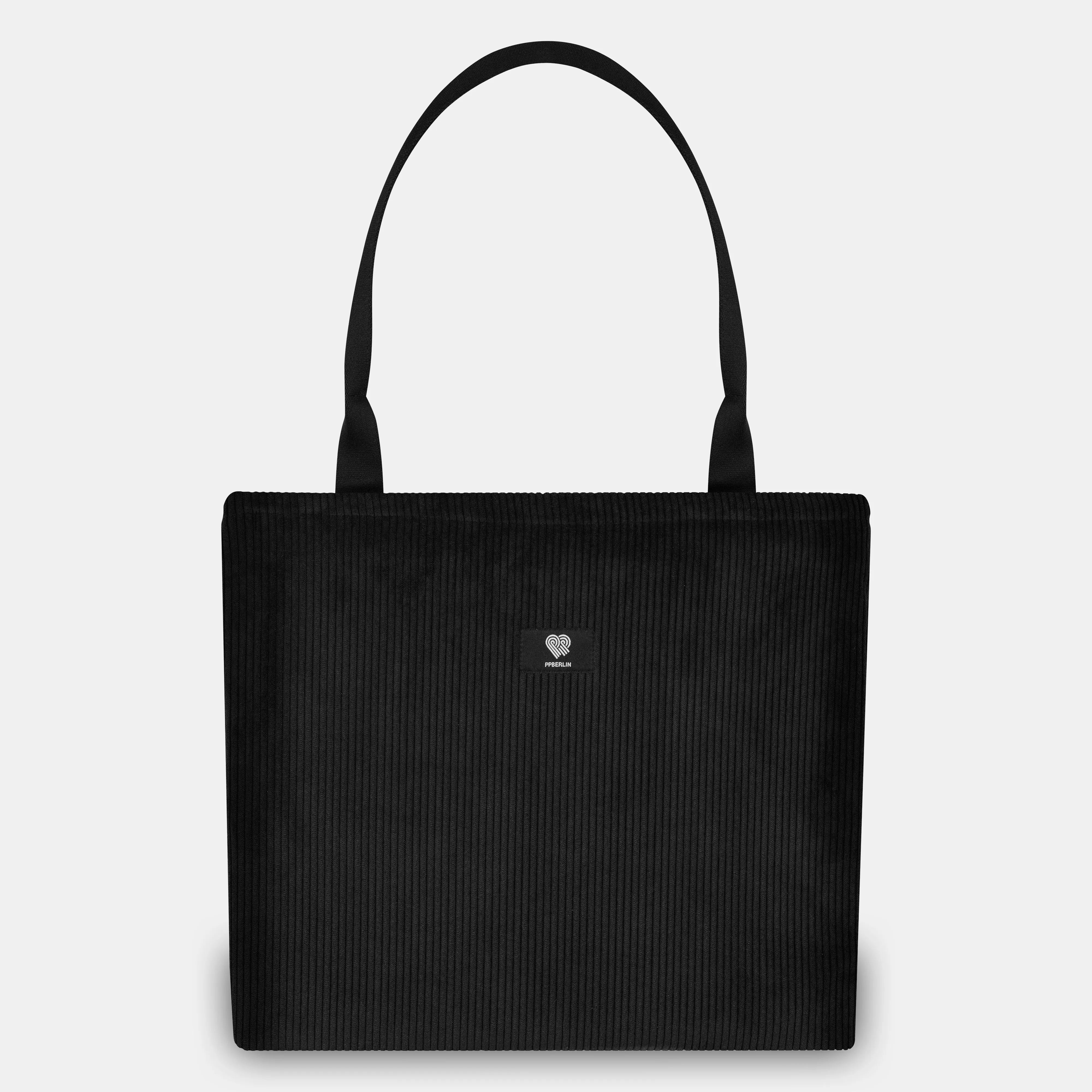 Shopperbag Cord Schwarz Vorderansicht (0) #farbe_Schwarz