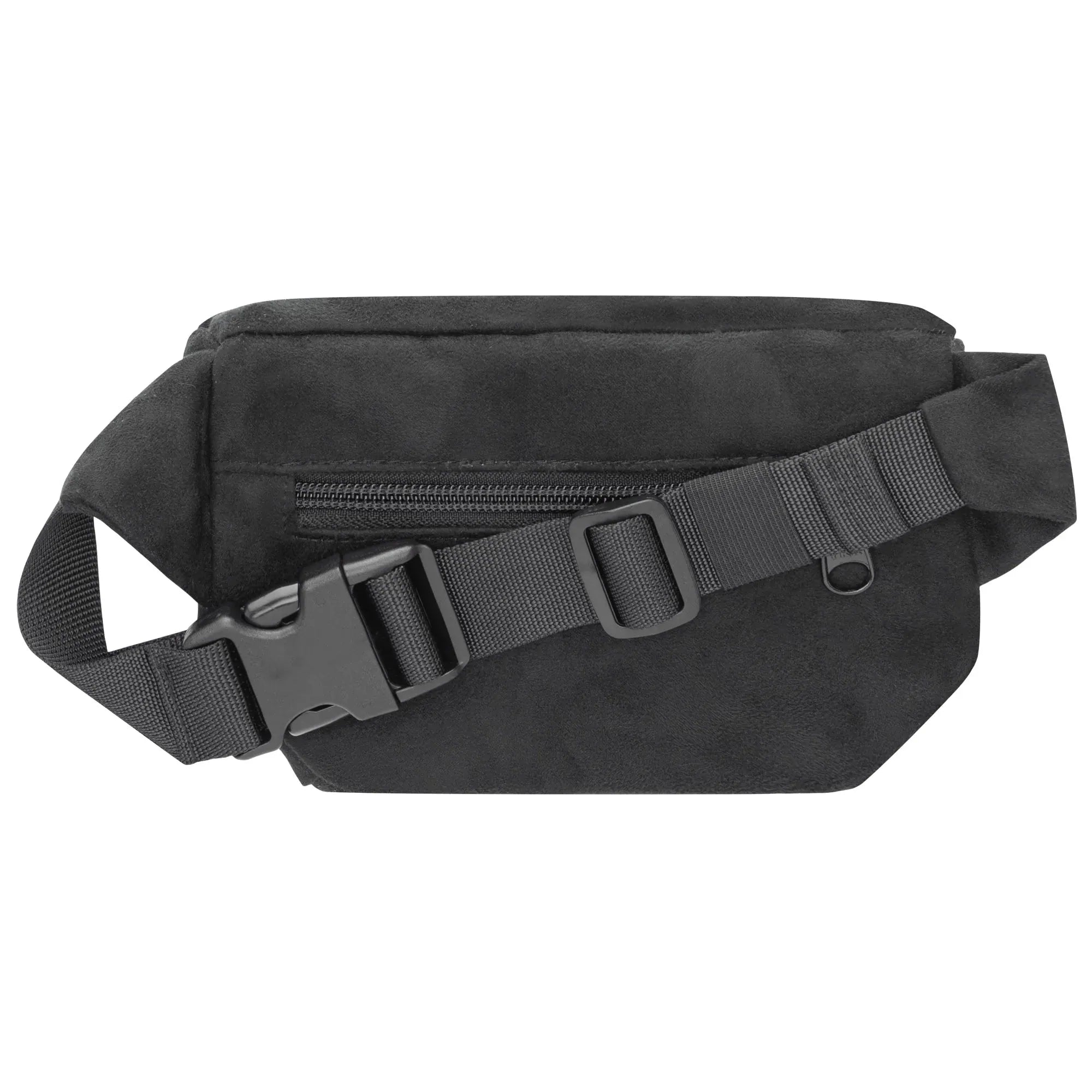 Bauchtasche eckig klein Schwarz Kunstwildleder (1) #farbe_schwarz