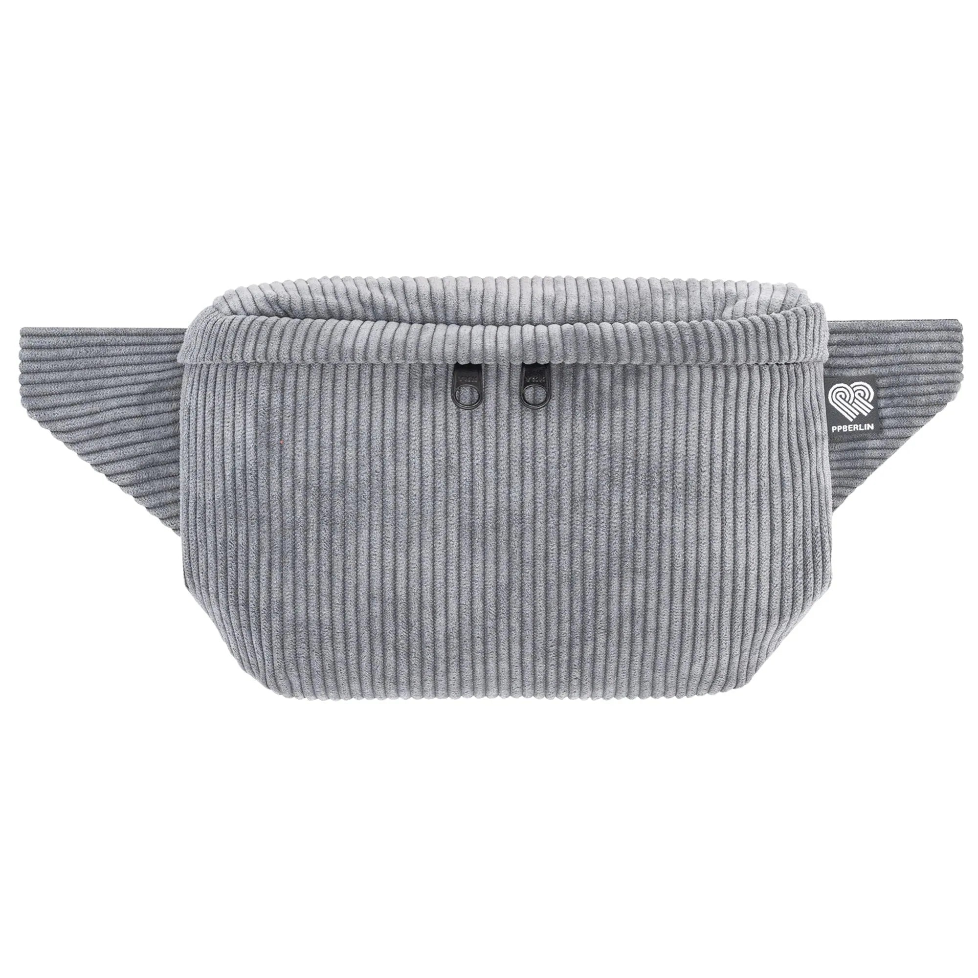 Bauchtasche eckig, Cord Grau Vorderansicht (0) #farbe_grau