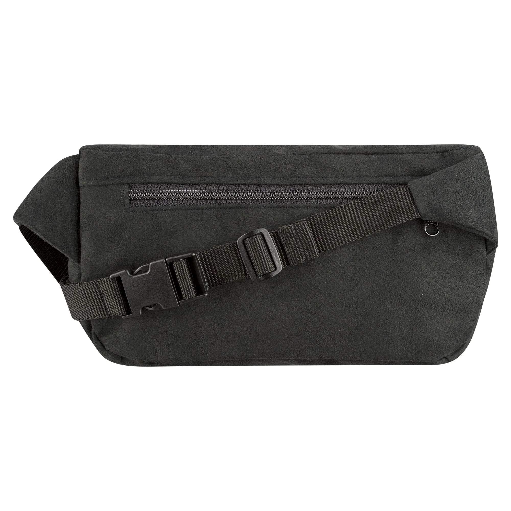 Bauchtasche groß, Kunstwildleder Schwarz Rückansicht (1) #farbe_Schwarz