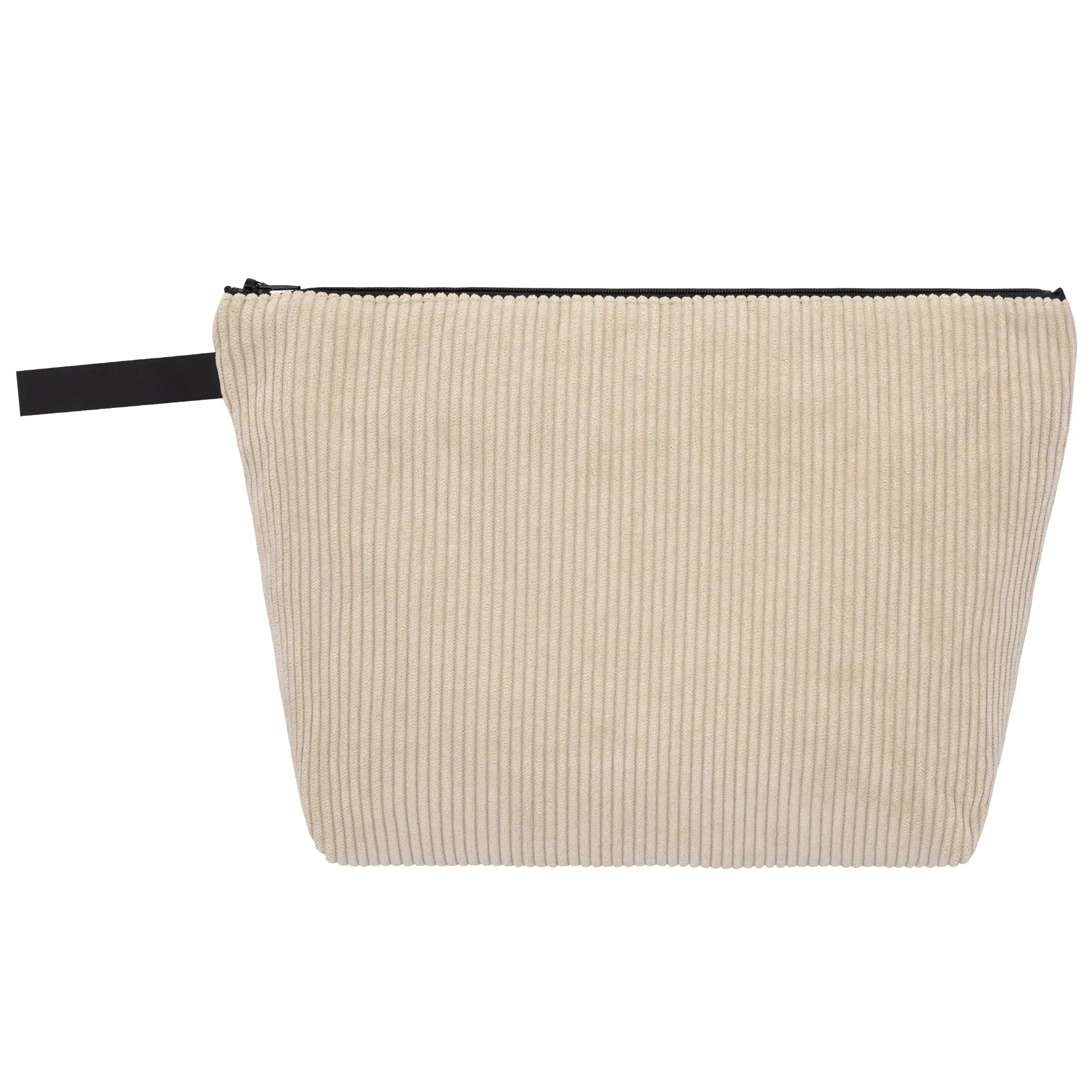 Kulturbeutel groß Cord Beige Rückansicht (1) #farbe_Beige