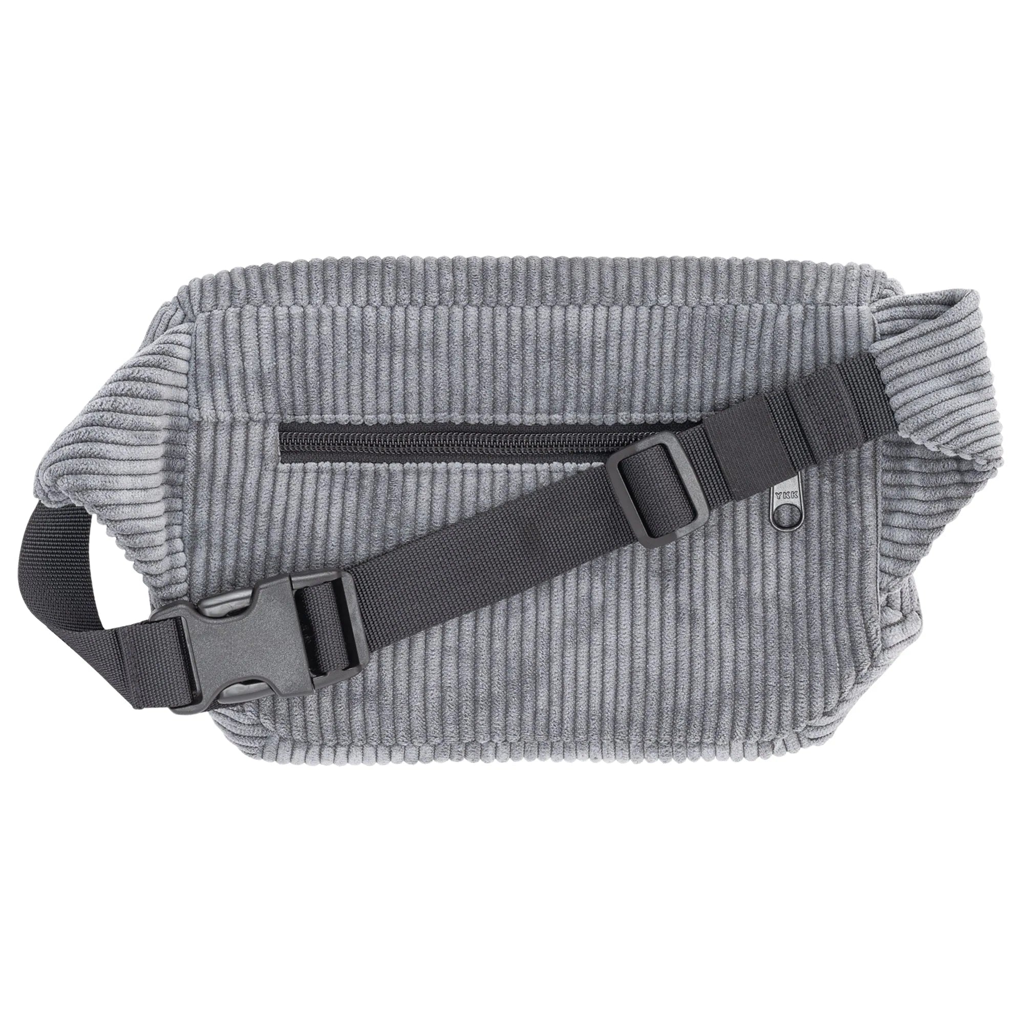 Bauchtasche eckig, Cord Grau Rückansicht (1) #farbe_grau