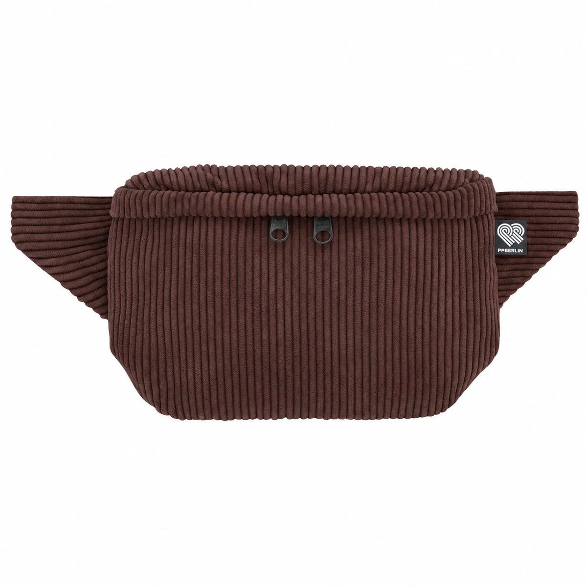 Bauchtasche eckig, Cord Dunkelbraun Vorderansicht (0) #farbe_Dunkelbraun