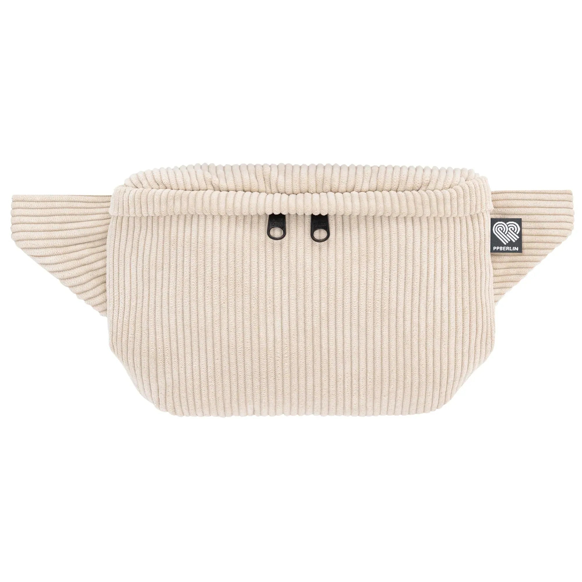Bauchtasche eckig, Cord Beige Vorderansicht (0) #farbe_Beige