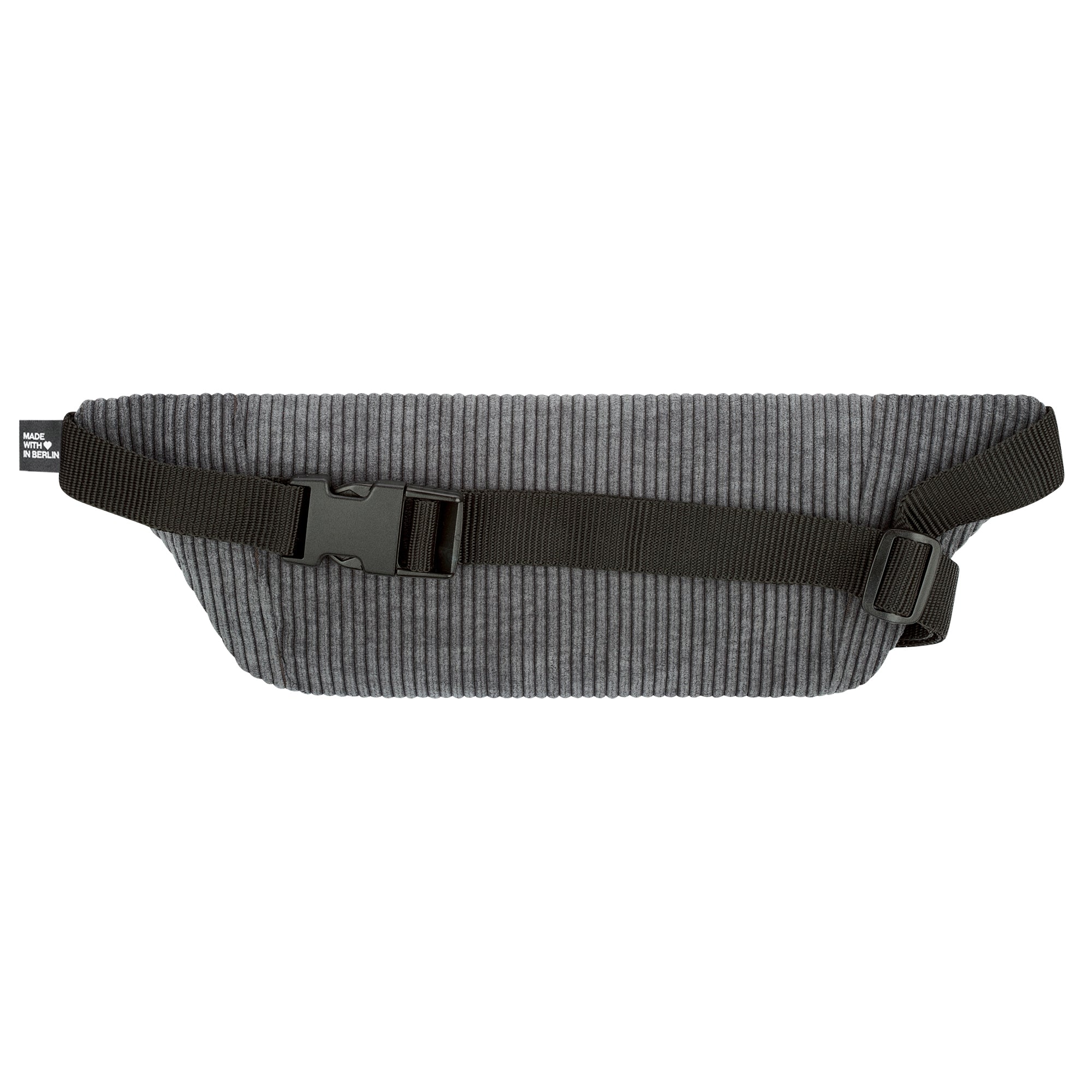 Bauchtasche flach, Cord grau (1) #farbe_grau