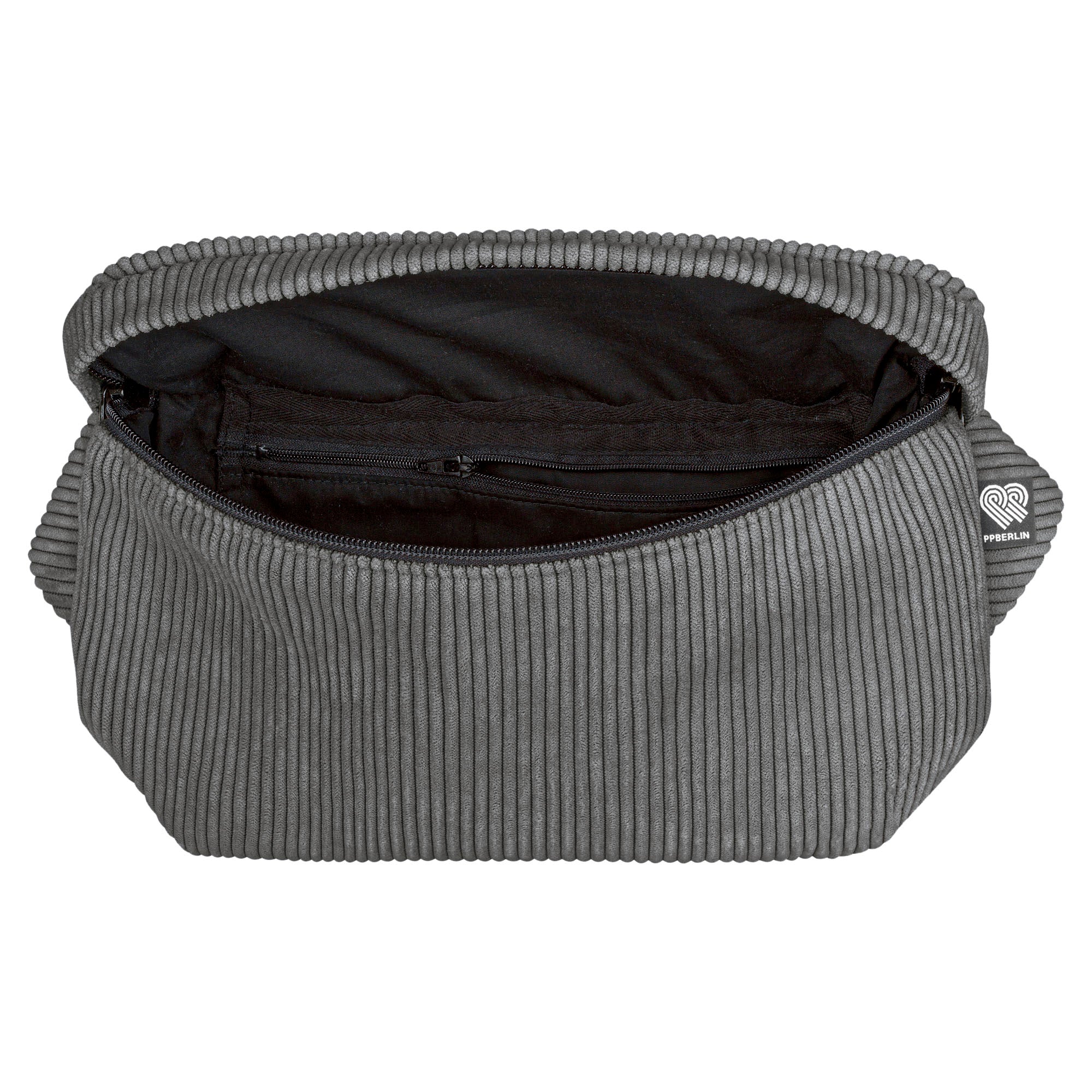 Bauchtasche groß, Cord grau (2) #farbe_grau