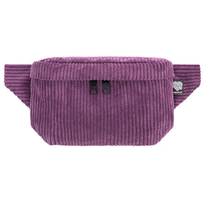 Bauchtasche Eckig klein Cord Aubergine Vorderseite (0) #farbe_aubergine