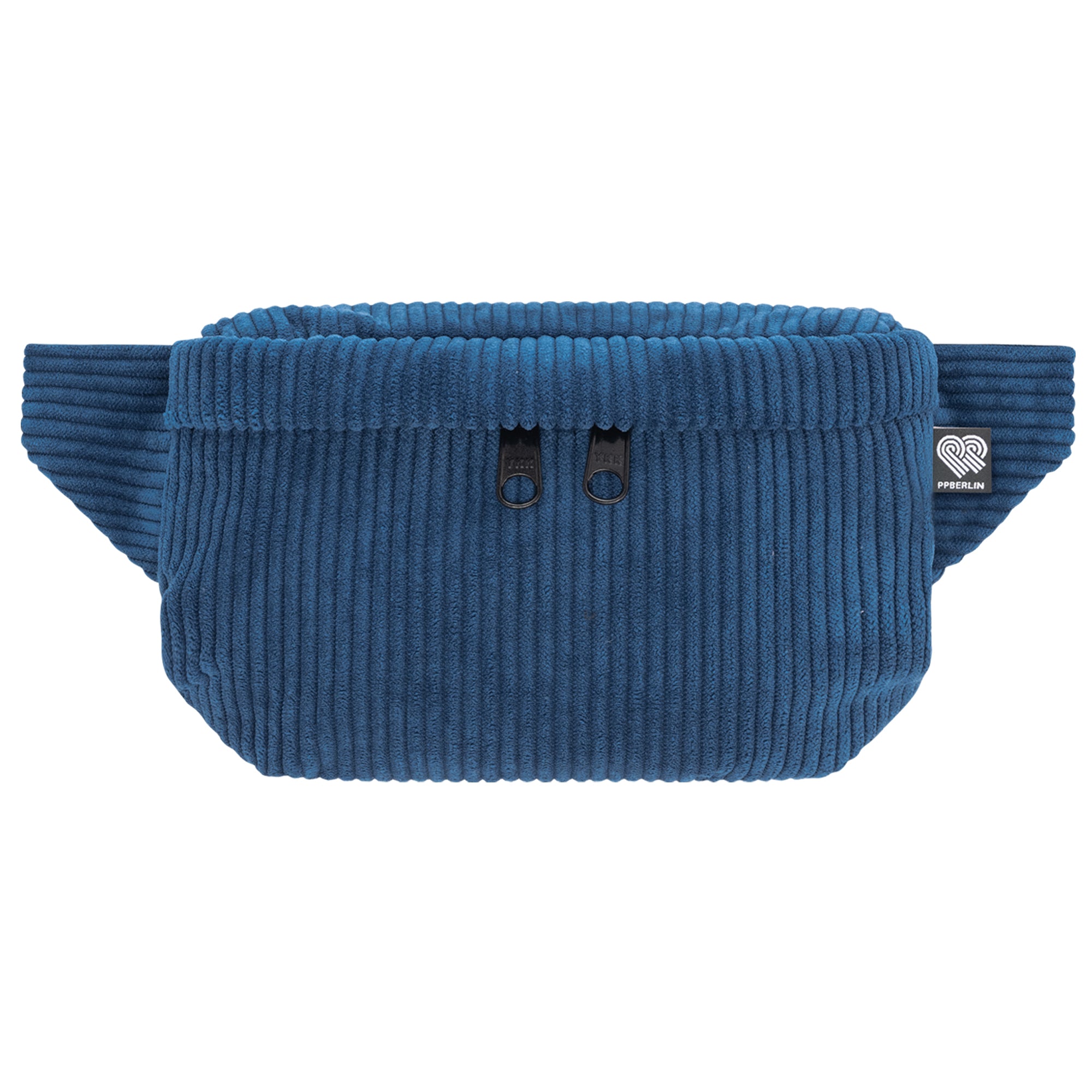 Bauchtasche Eckig klein, Cord Blau Vorderansicht (0) #farbe_Blau