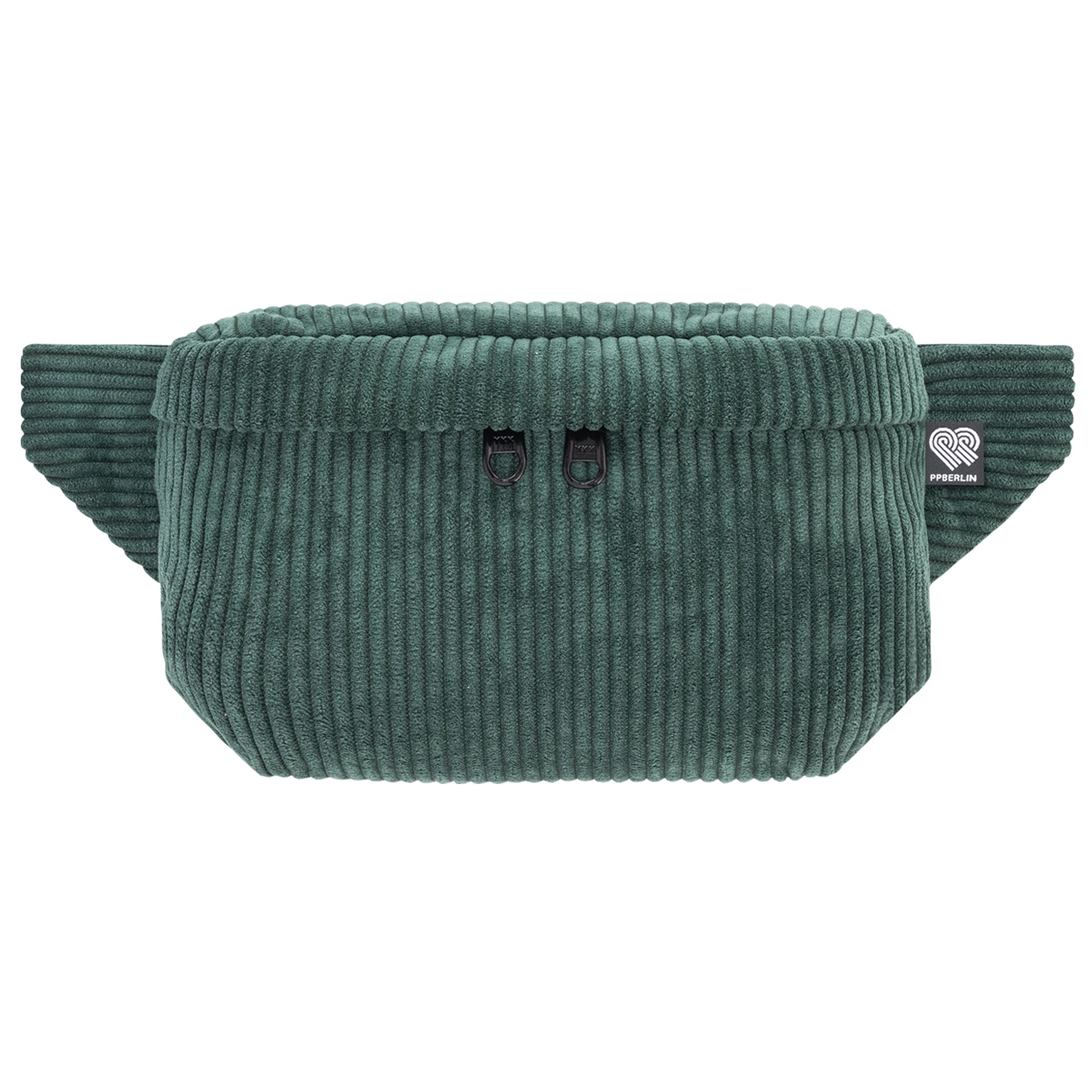 Bauchtasche Eckig klein, Cord Grün Vorderansicht (0) #farbe_Grün