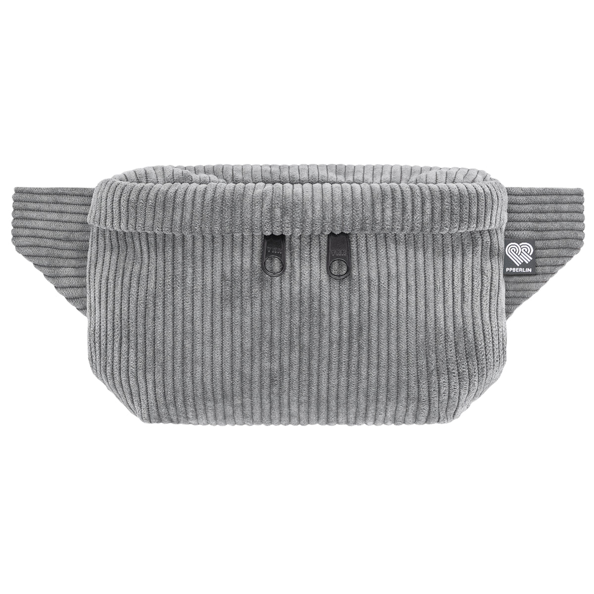 Bauchtasche Eckig klein Cord Grau Vorderseite (0) #farbe_grau