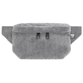 Bauchtasche Eckig klein, Cord Grau Vorderansicht (0) #farbe_Grau