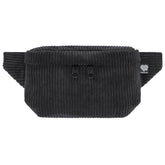 Bauchtasche Eckig klein, Cord Schwarz Vorderansicht (0) #farbe_Schwarz