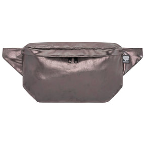 Bauchtasche Groß in Kunstleder Glitter Vorderseite (0) #farbe_grau