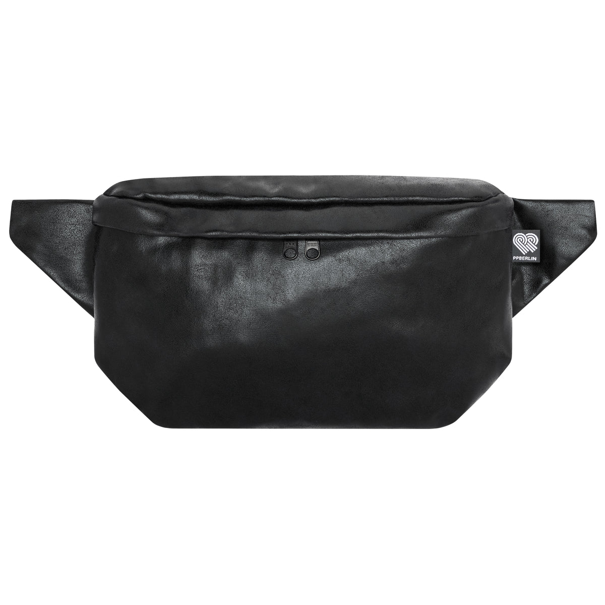 Bauchtasche Groß in Kunstleder Glitter Vorderseite (0) #farbe_schwarz