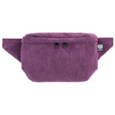 Bauchtasche eckig, Cord Aubergine Vorderansicht (0) #farbe_aubergine