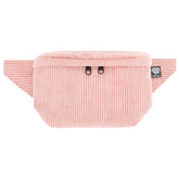 Bauchtasche eckig, Cord Rosa Vorderansicht (0) #farbe_rosa