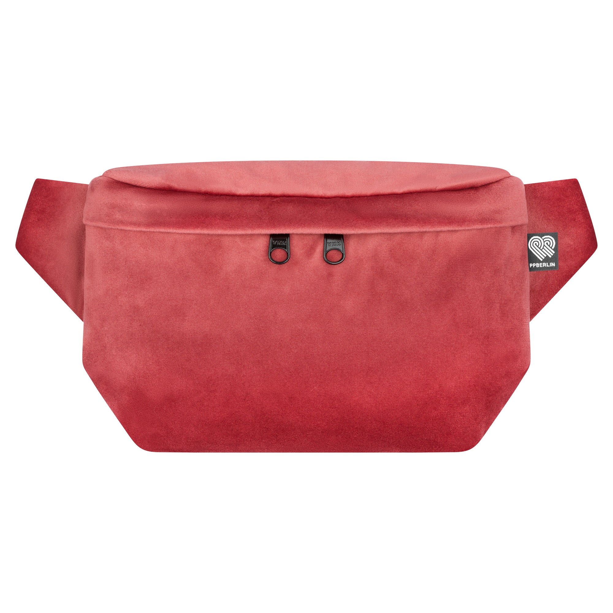 Bauchtasche eckig, Samt wildberry (0) #farbe_wildberry