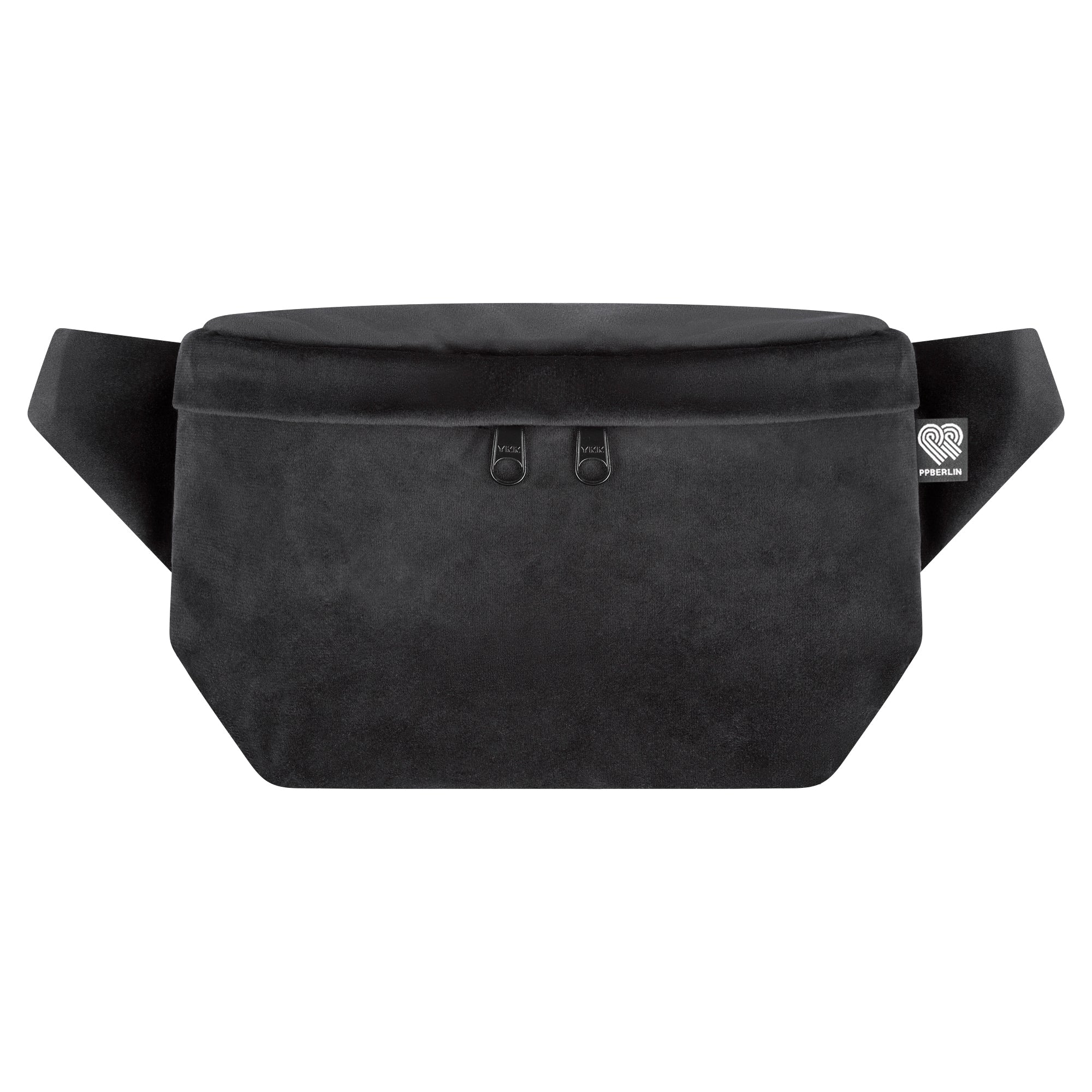 Bauchtasche eckig, Samt schwarz (0) #farbe_schwarz