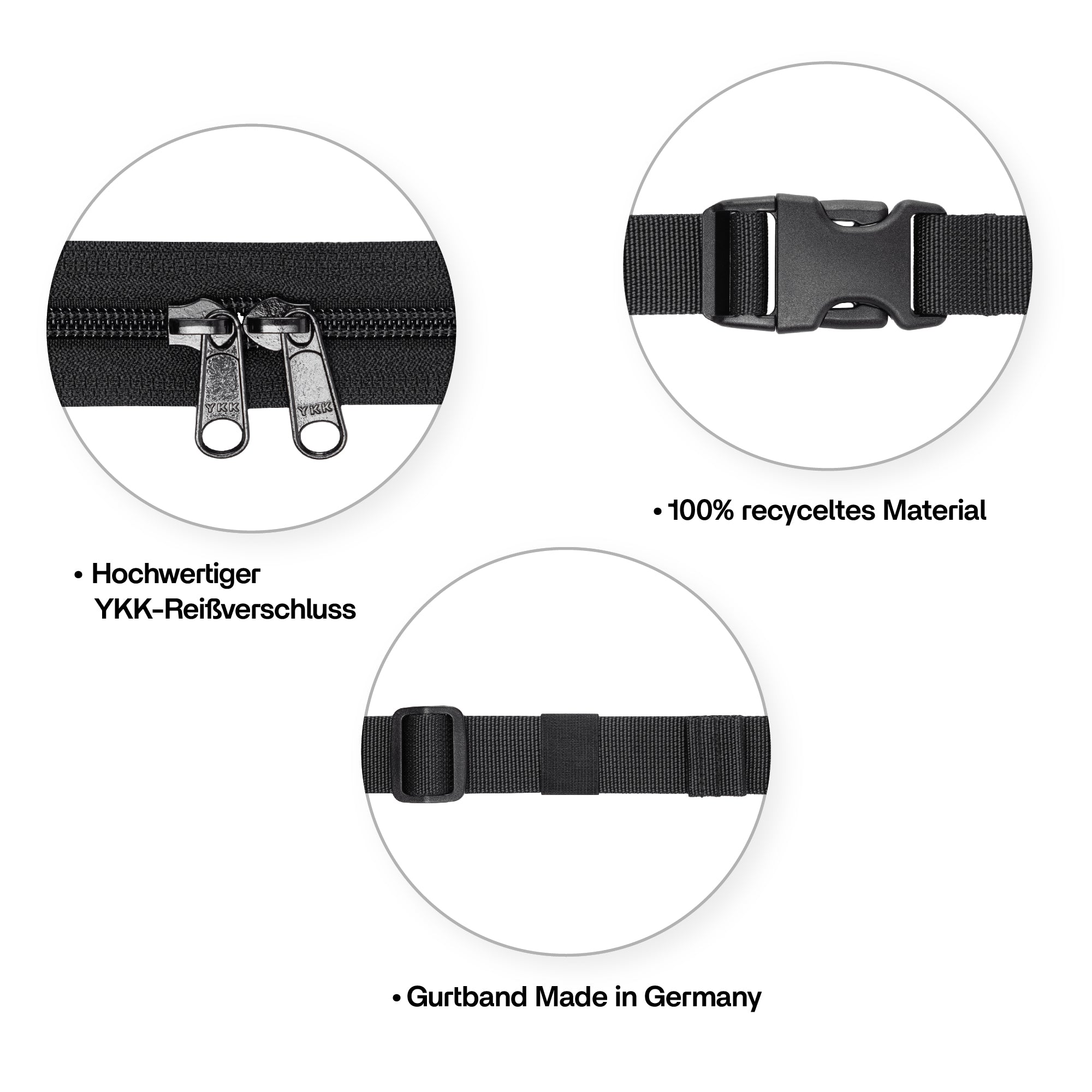 Bauchtasche groß, Cord Farbtrio