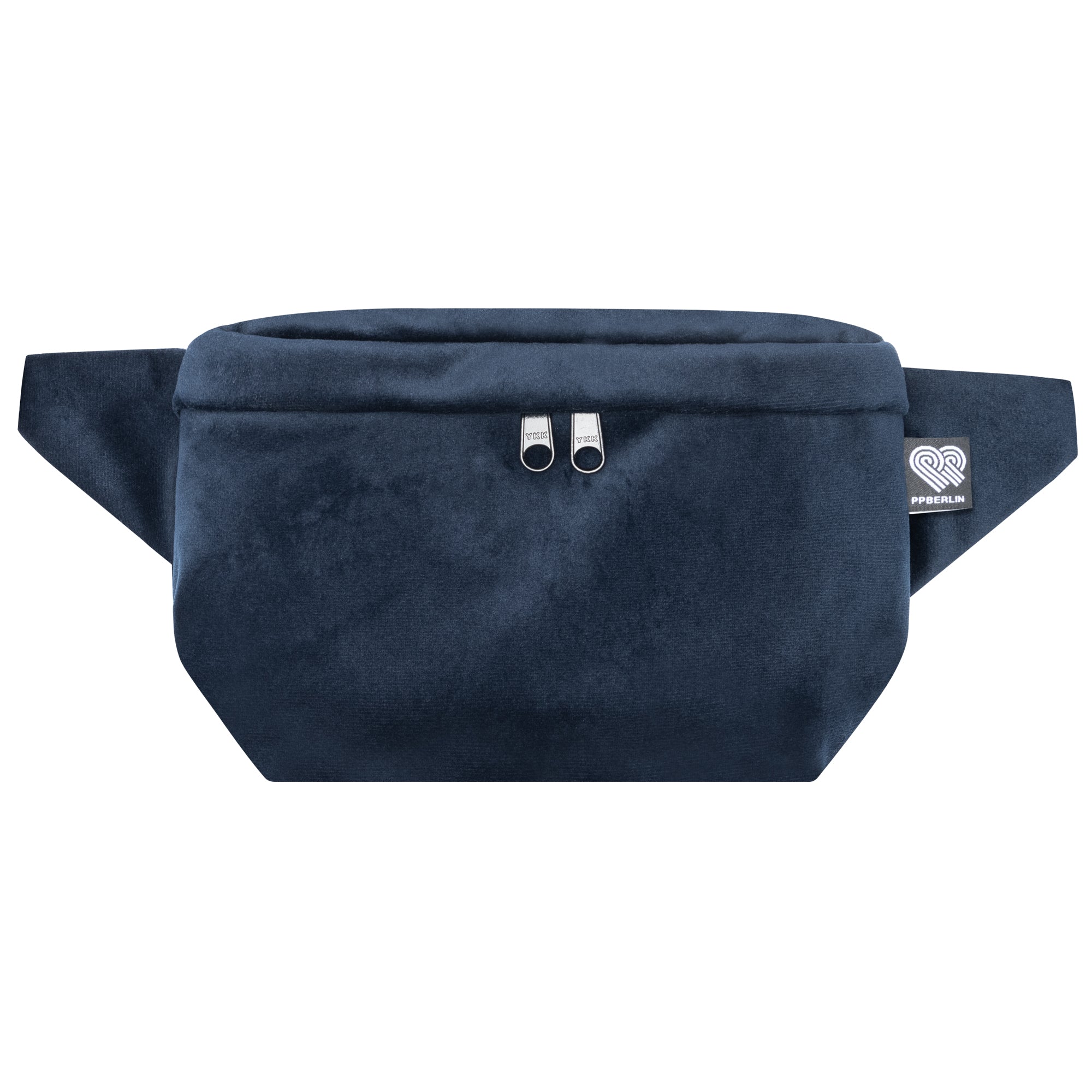 Bauchtasche eckig, Samt Dunkelblau (0) #farbe_dunkelblau