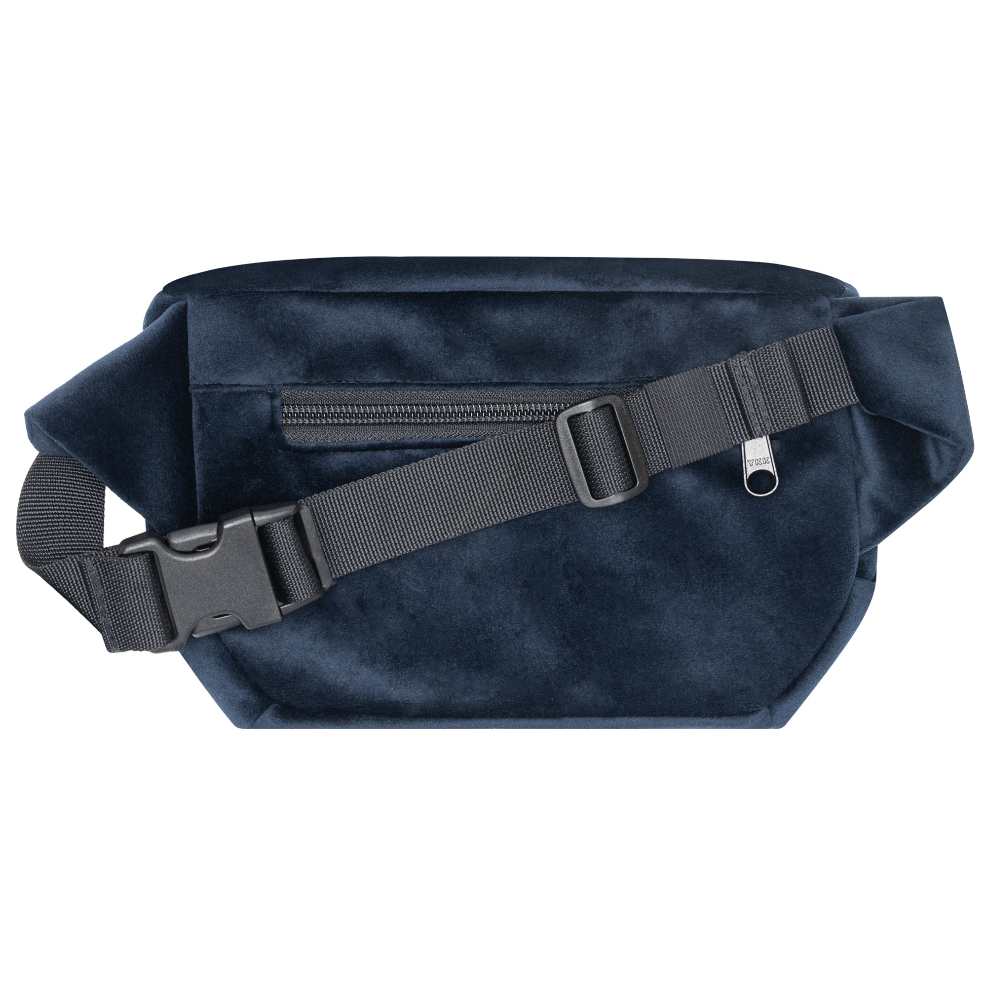 Bauchtasche eckig, Samt Dunkelblau (1) #farbe_dunkelblau