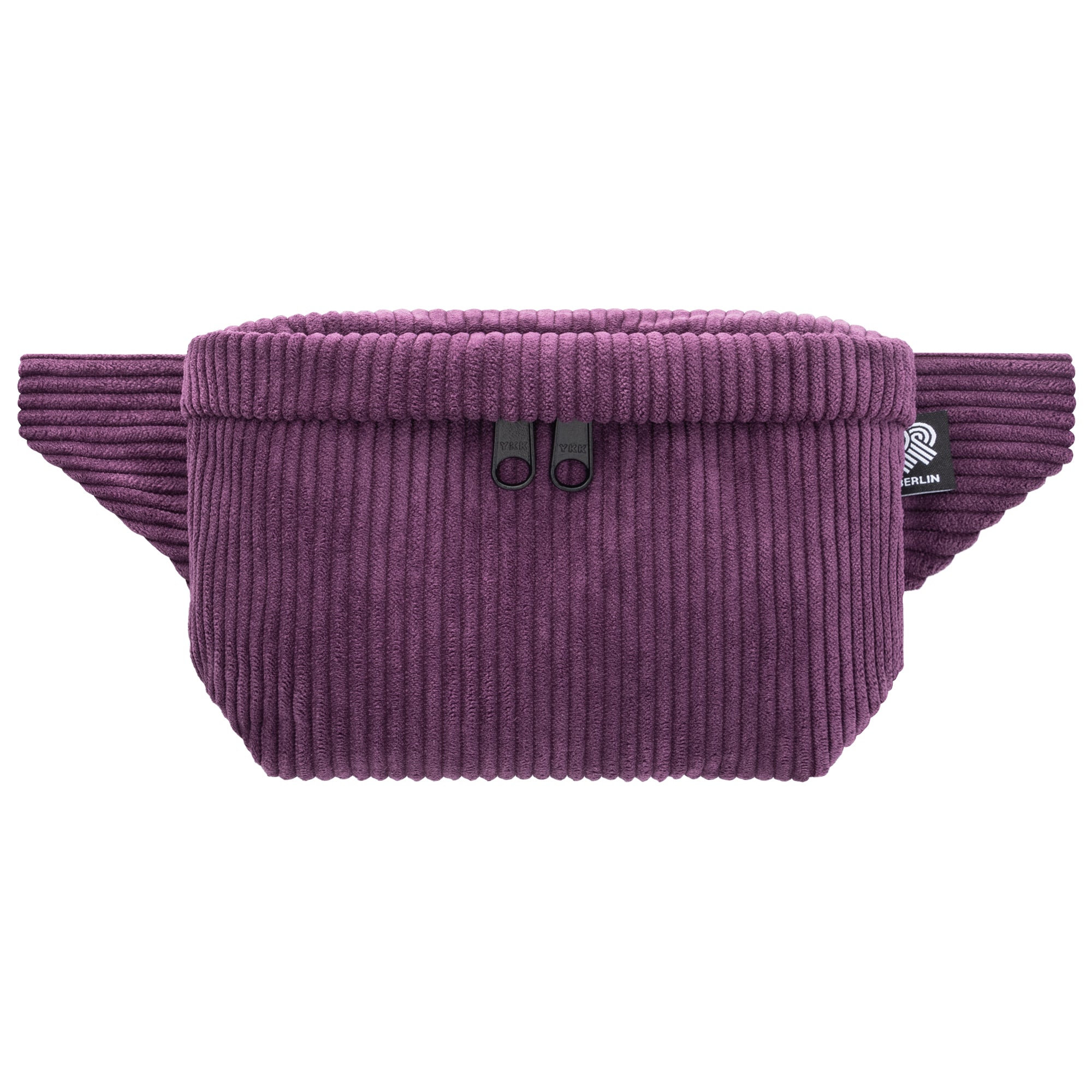 Bauchtasche Eckig klein, Cord aubergine (1) #farbe_aubergine 