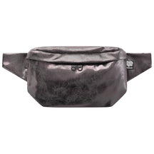 Bauchtasche eckig, Glitter Kunstleder grau, Damen Herren Unisex (0) #farbe_grau