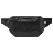 Bauchtasche eckig, Glitter Kunstleder schwarz, Damen Herren Unisex (0) #farbe_schwarz