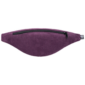 Bauchtasche schmal, Cord Aubergine