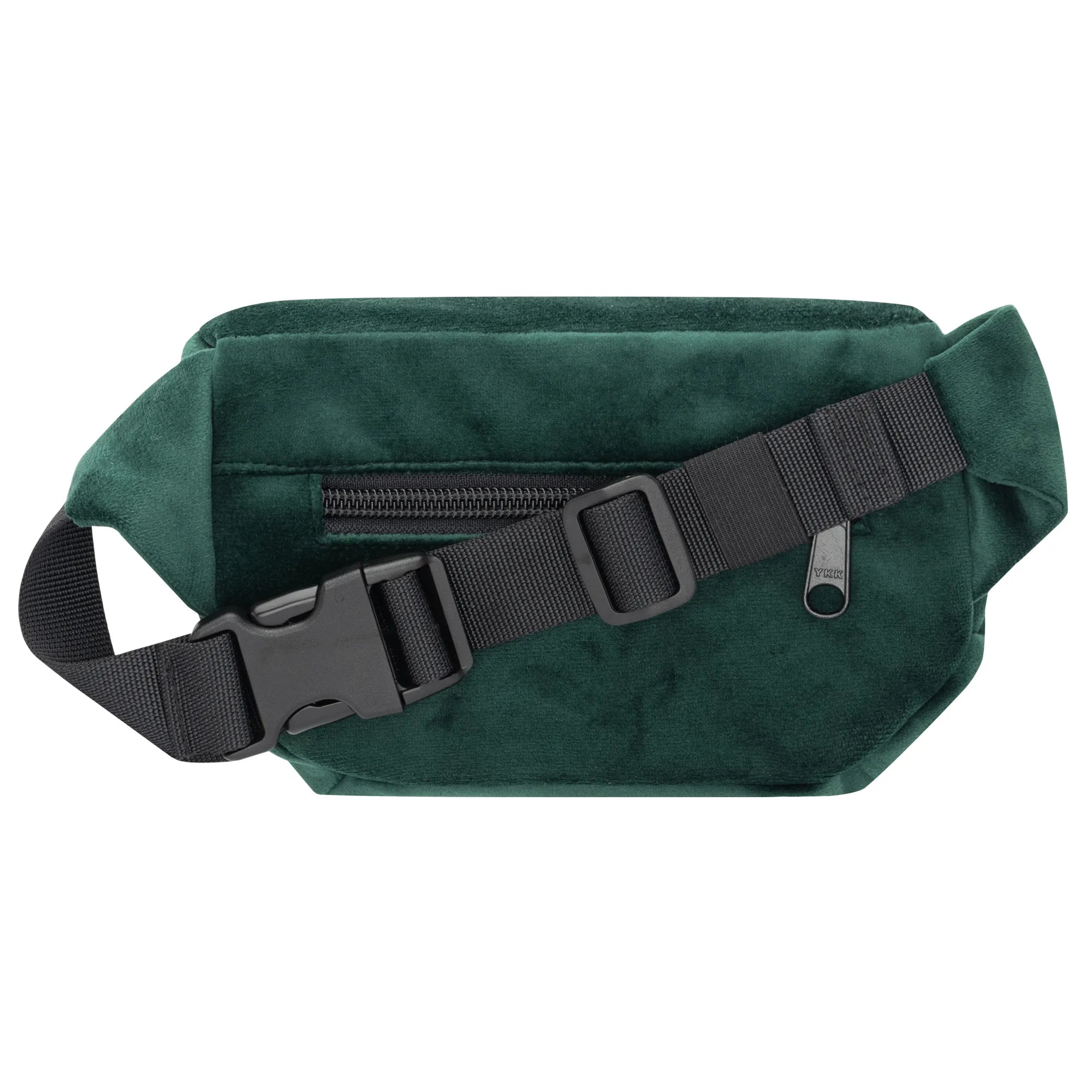 Bauchtasche Eckig klein, Samt (1) #farbe_grün