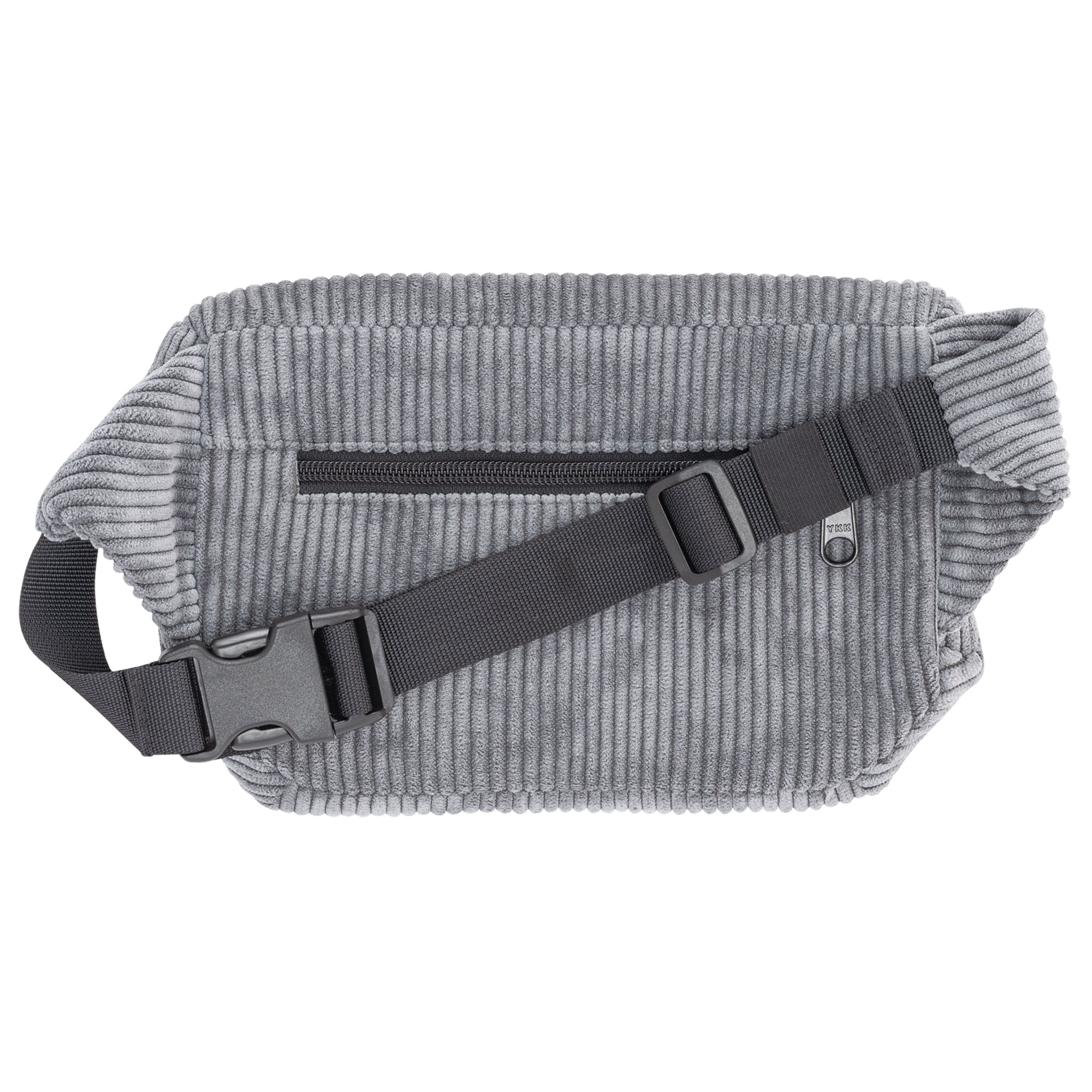 Bauchtasche eckig, Cord grau (1) #farbe_grau