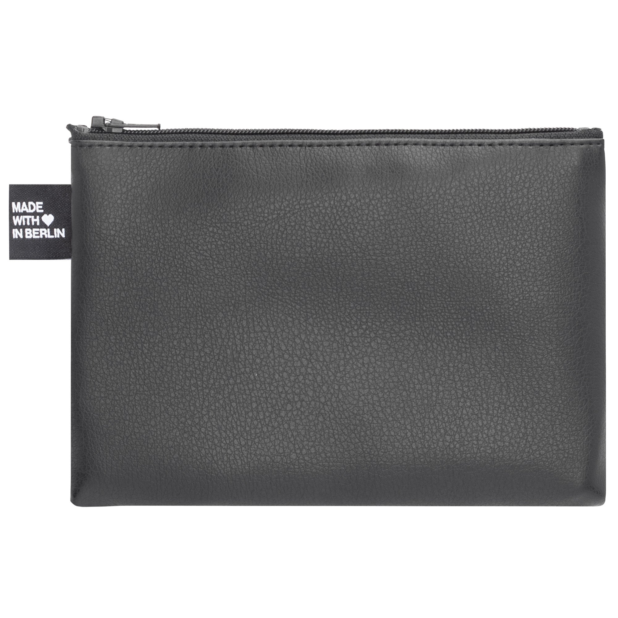Etui medium, Kunstleder Schwarz Rückseite (1) #farbe_schwarz