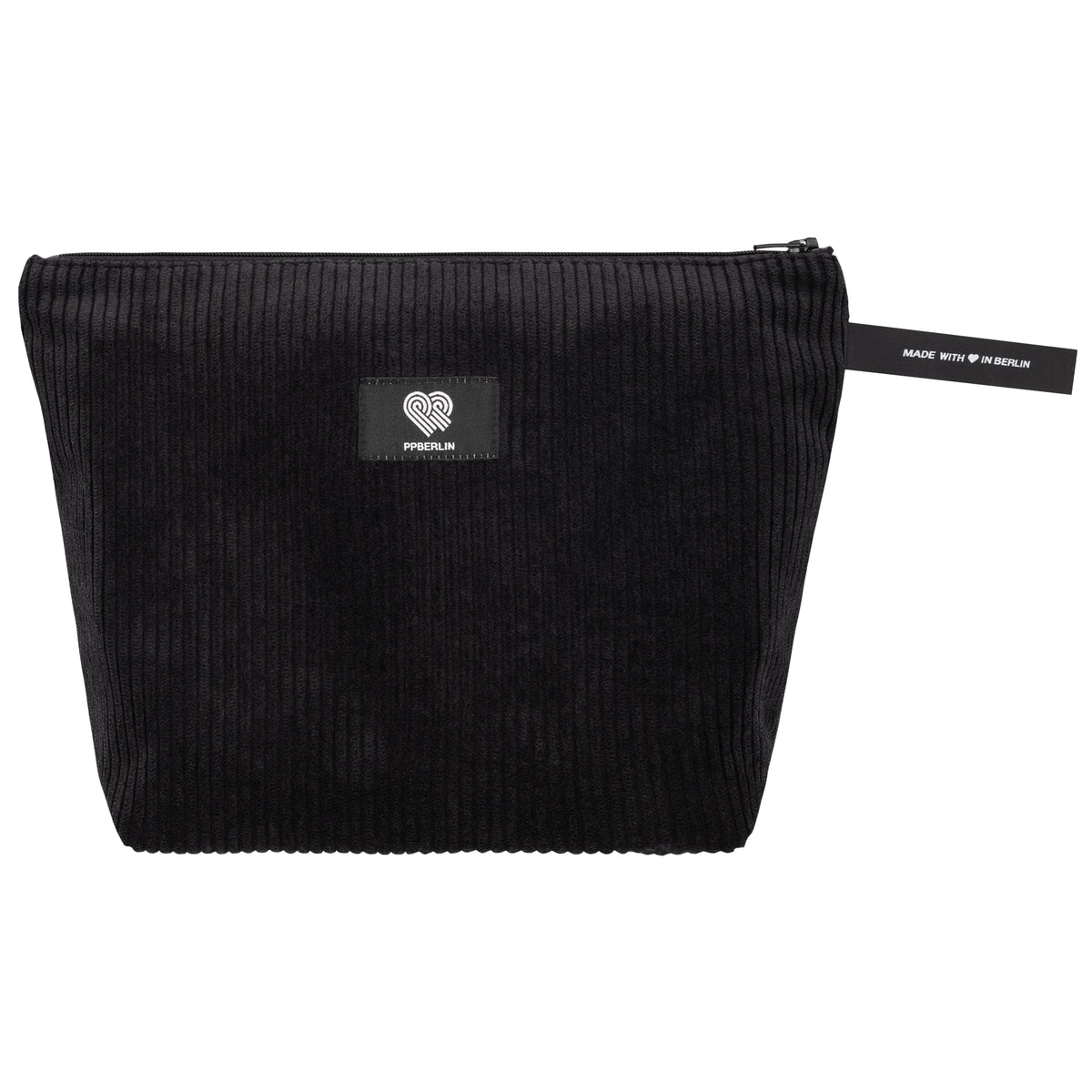 Kulturbeutel Medium aus schwarzem Cord (0) #farbe_schwarz
