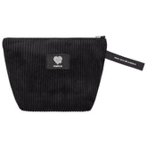 Kulturbeutel klein Cord Schwarz Vorderseite (0) #farbe_schwarz
