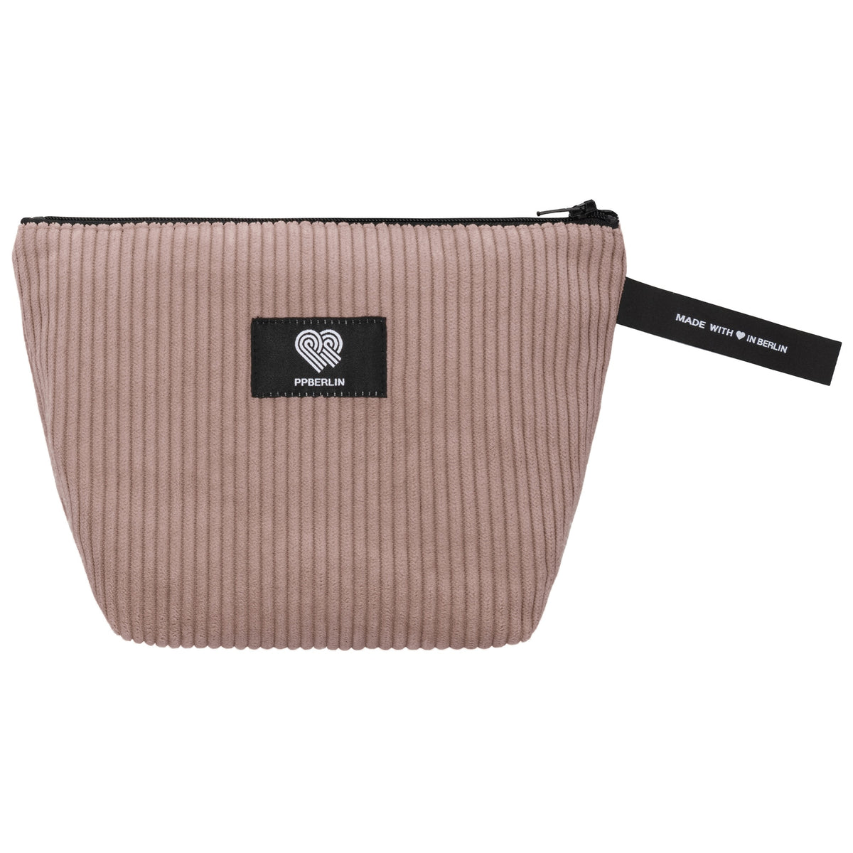 Kulturbeutel klein Cord Taupe Vorderansicht (0) #farbe_Taupe