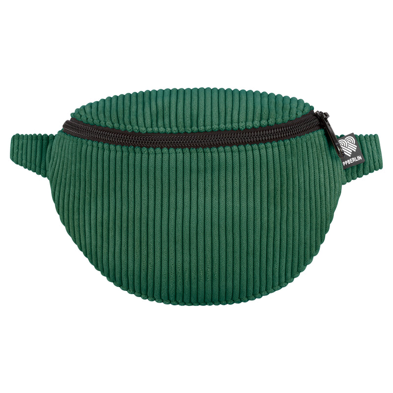 PP Berlin Bauchtasche mini, Cord grün, Kinder Damen Herren Unisex