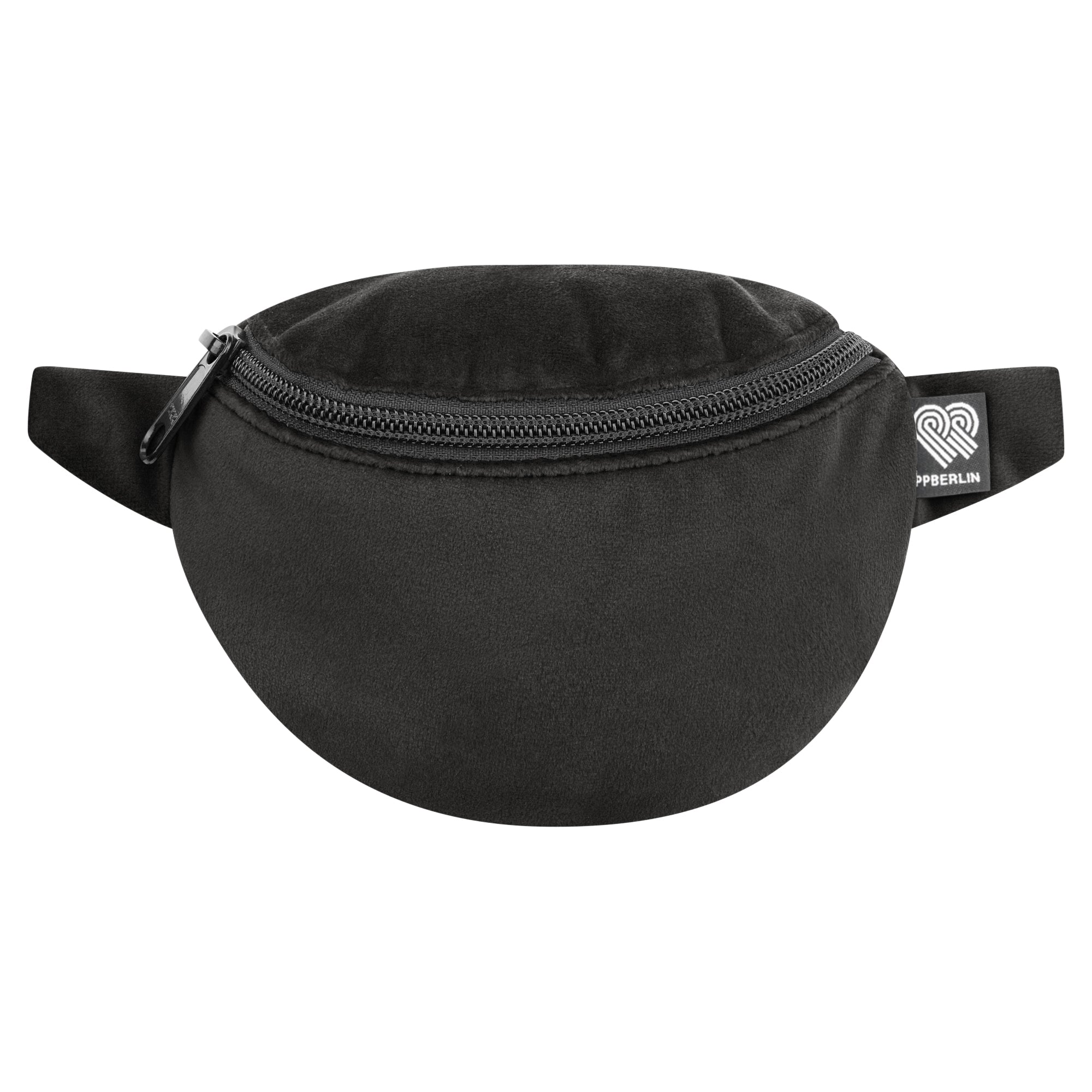 Bauchtasche mini, Samt (0) #farbe_schwarz