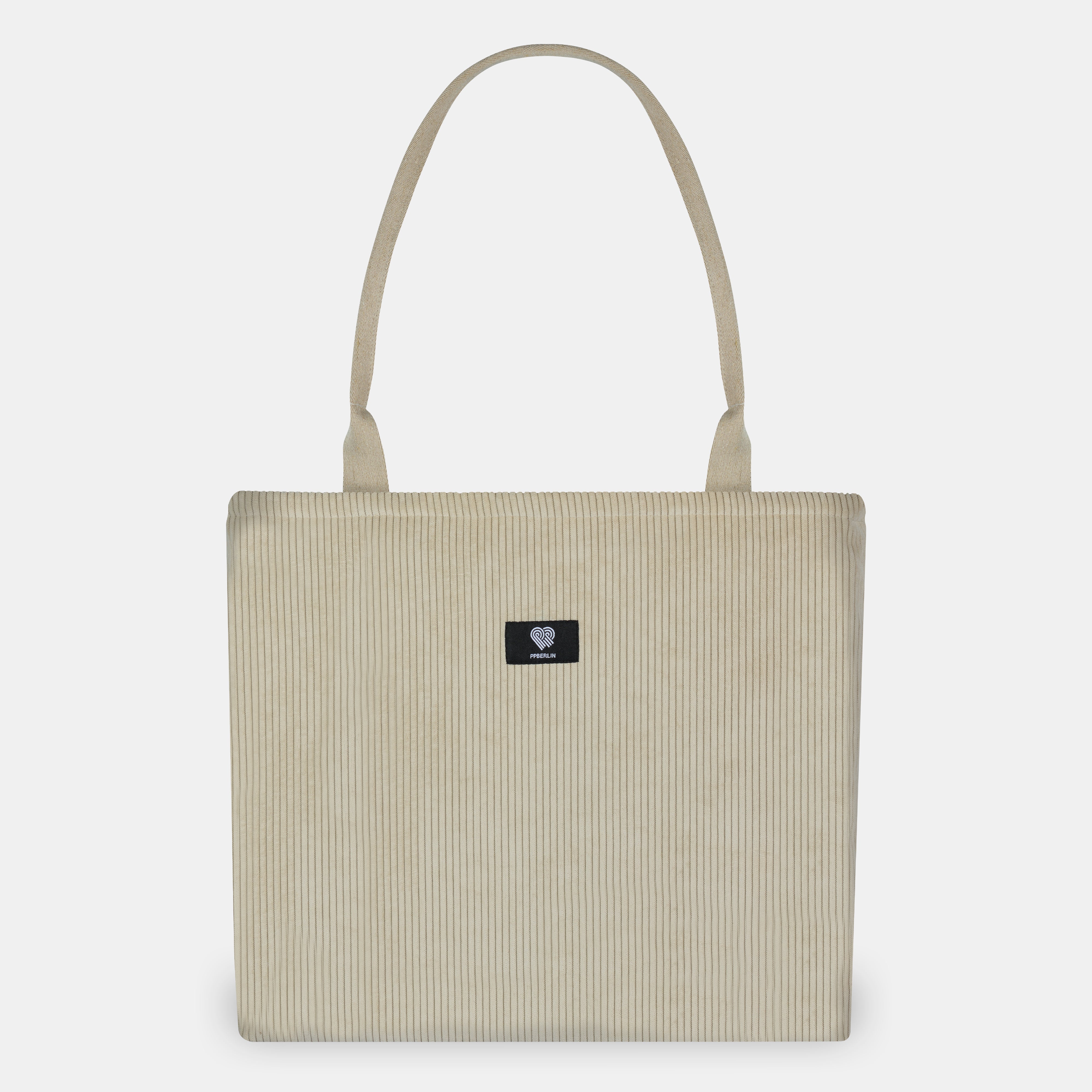 Shopperbag Cord Beige Vorderansicht (0) #farbe_Beige