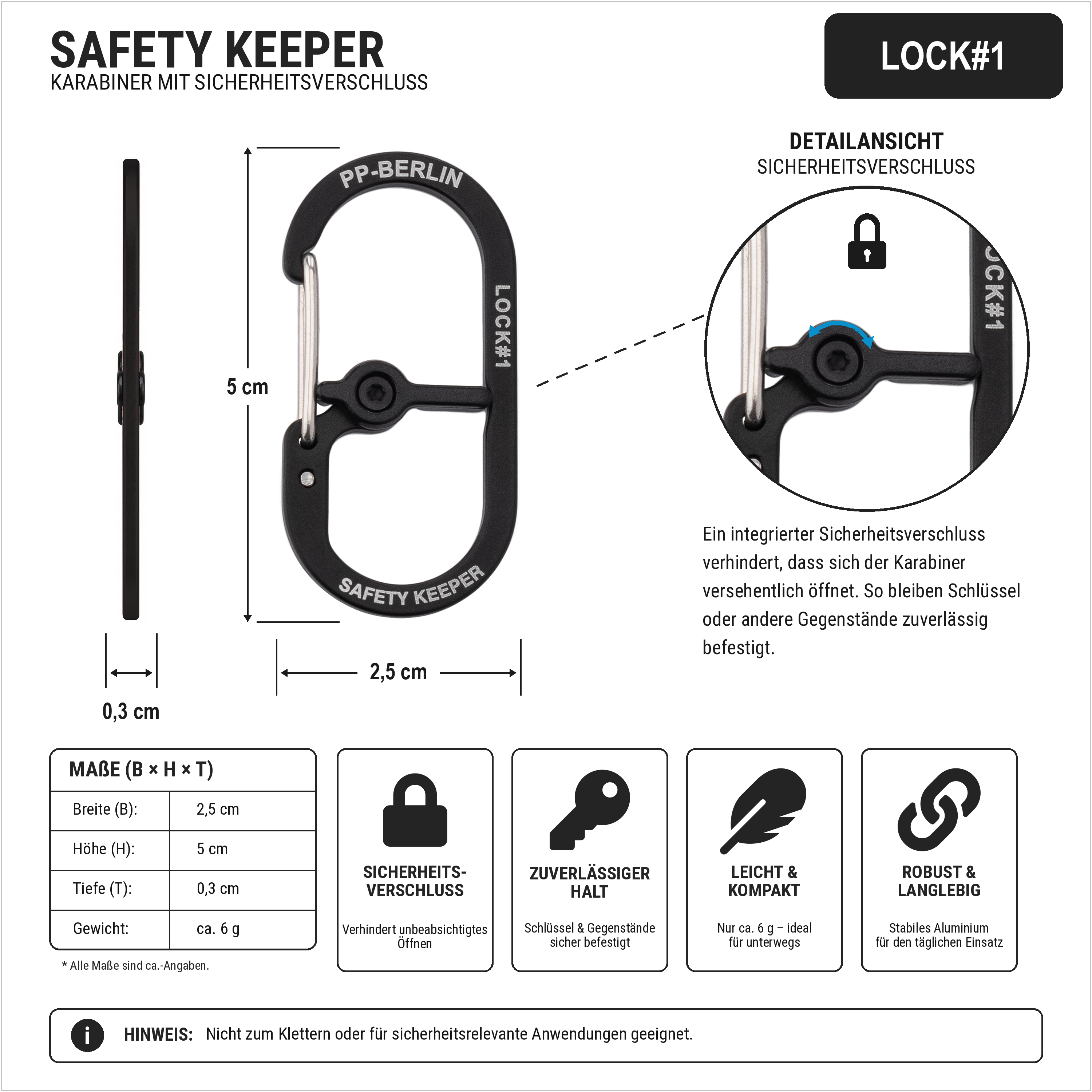 Safety Keeper PP-Berlin Schwarz Technische Zeichnung (3) #farbe_Schwarz