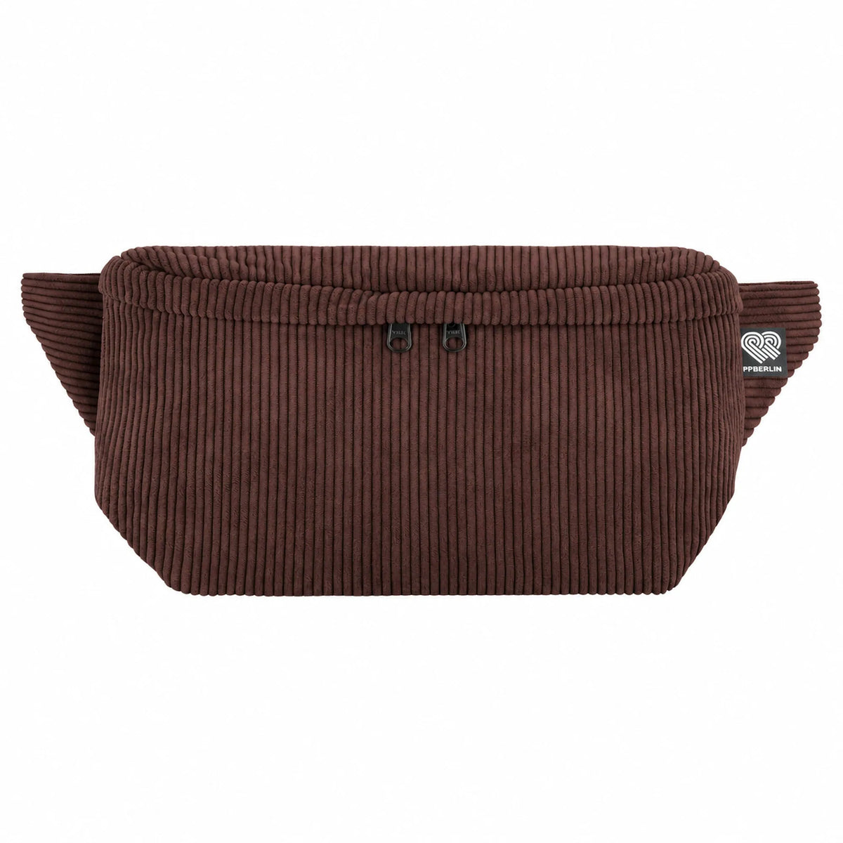 Bauchtasche groß, Cord Dunkelbraun Vorderansicht (0) #farbe_Dunkelbraun