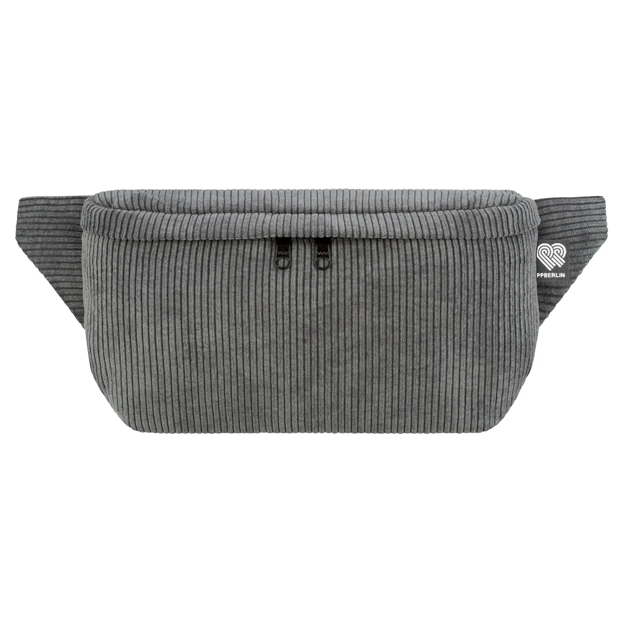 Bauchtasche groß, Cord grau Vorderseite (0) #farbe_grau