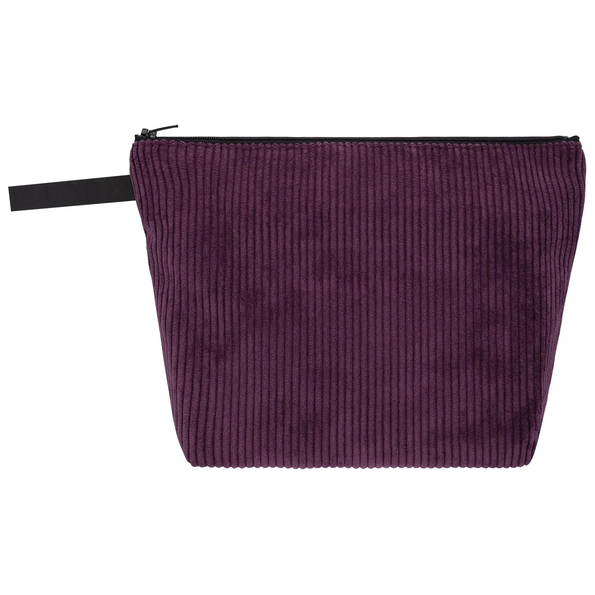Kulturbeutel medium Cord Aubergine Rückansicht (1) #farbe_Aubergine