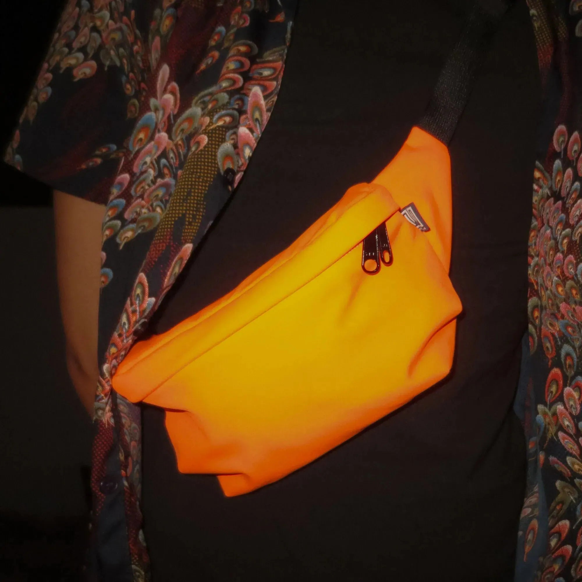 Bauchtasche eckig, Softshell Neonorange Mood1 (5) #farbe_Neonorange