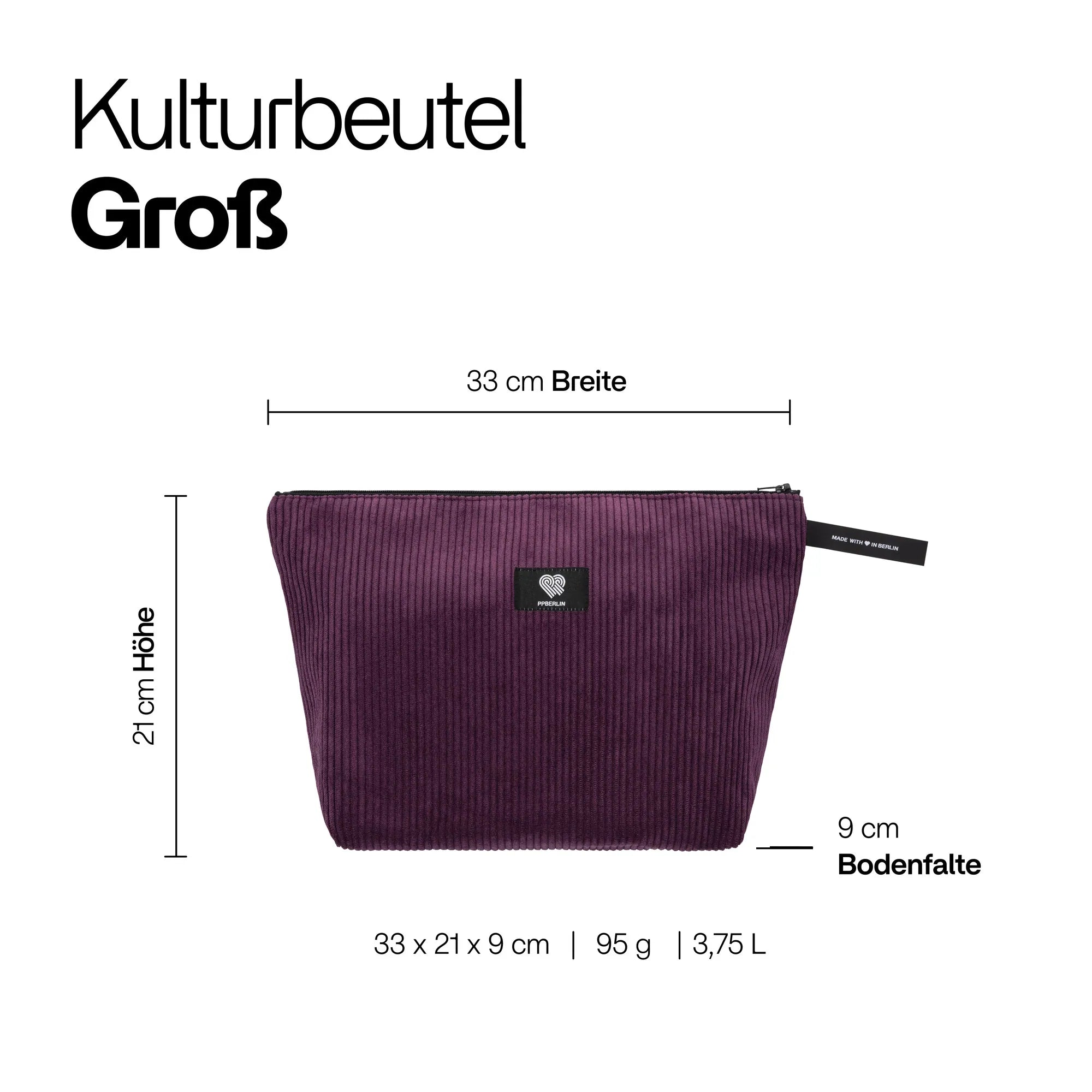 Kulturbeutel groß Cord Petrol Technische Zeichnung (2) #farbe_aubergine