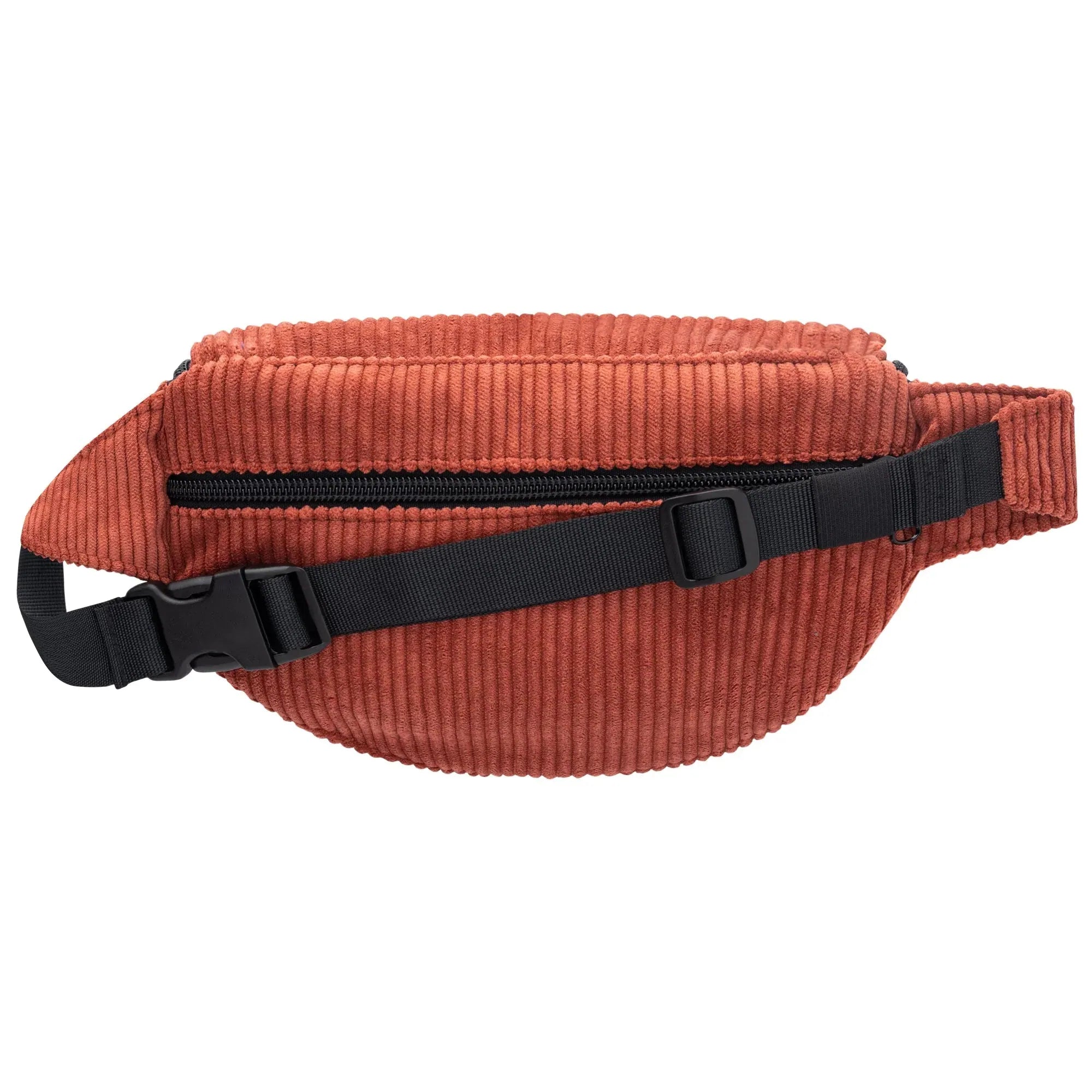 Bauchtasche klassisch, Cord Blutorange Rückansicht (1) #farbe_Blutorange