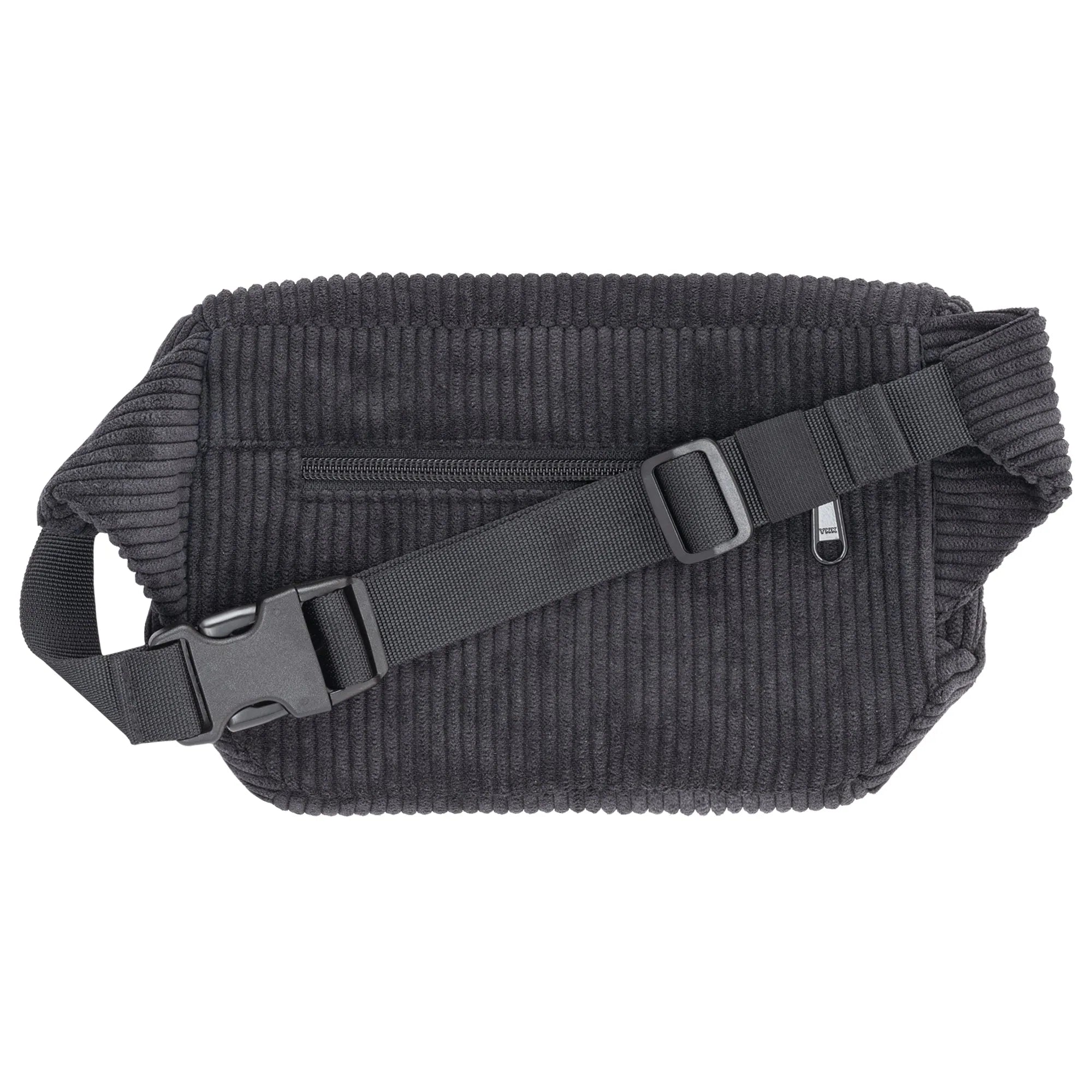 Bauchtasche eckig, Cord Schwarz Rückansicht (1) #farbe_schwarz