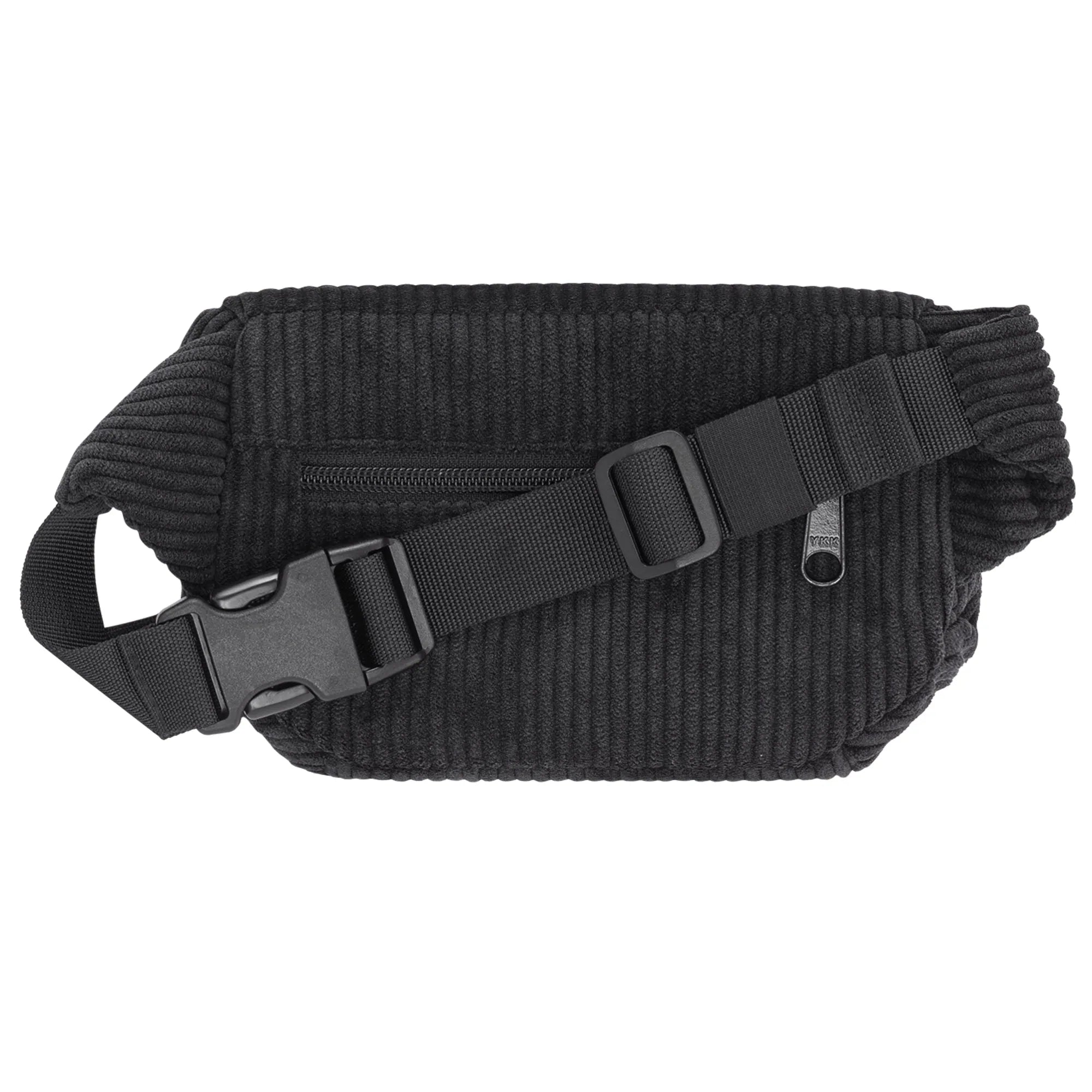 Bauchtasche Eckig klein, Cord Schwarz Rückansicht (1) #farbe_Schwarz