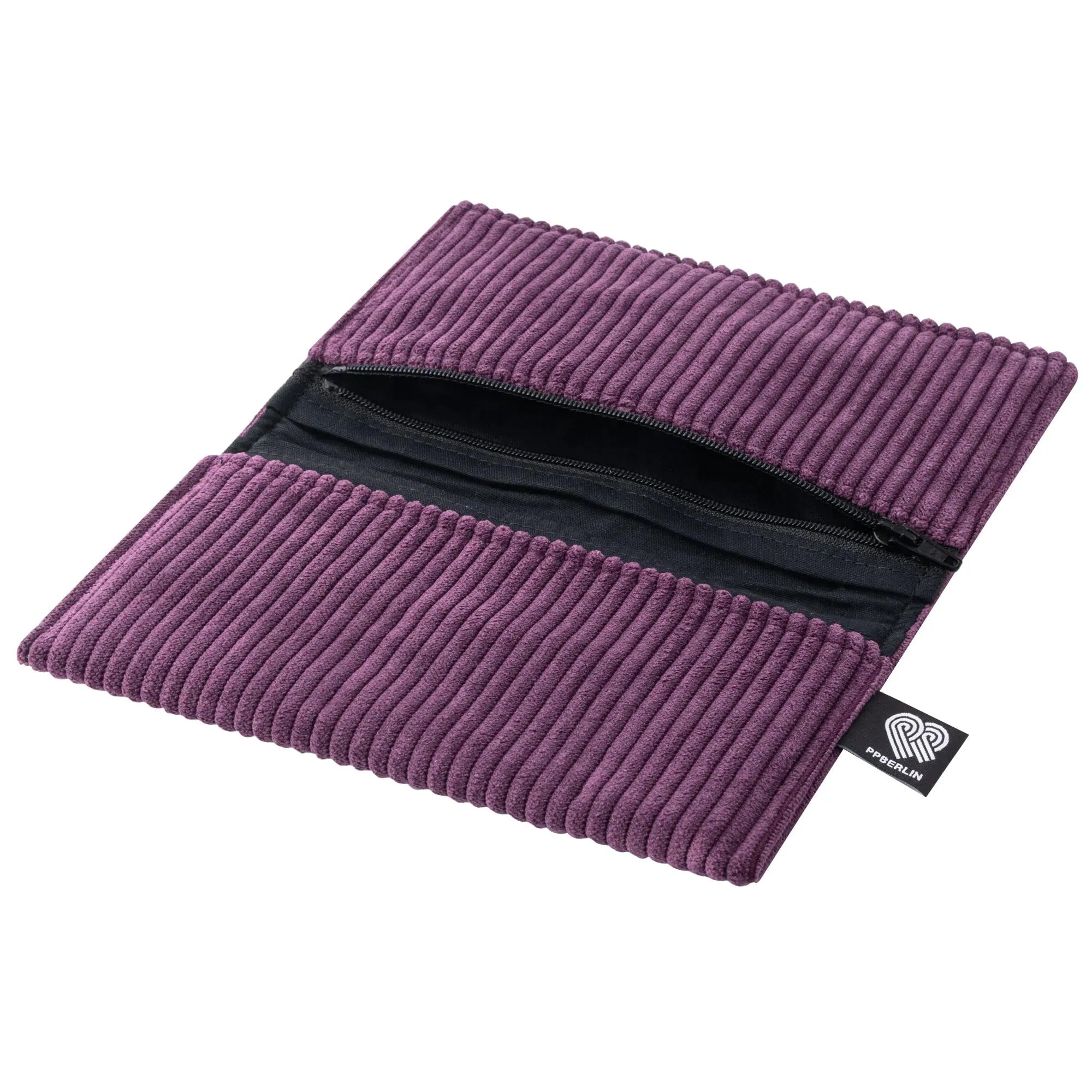 Tabaktasche, Cord Aubergine Innenansicht (2) #farbe_Aubergine